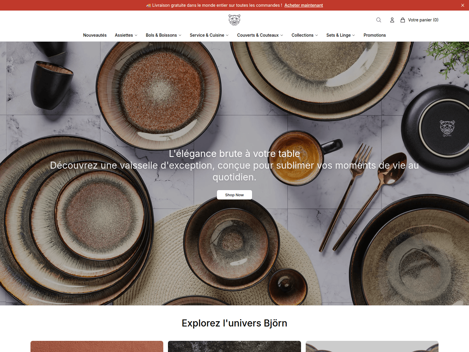 Screenshot of bjornhome.shop