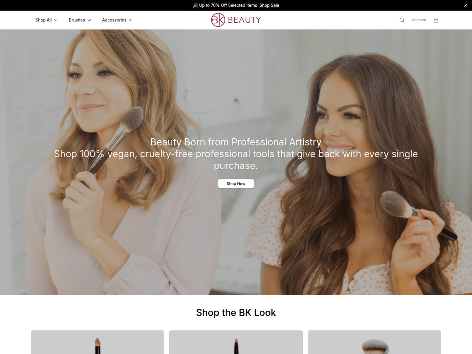 Screenshot of bkbeautycosmetics.shop