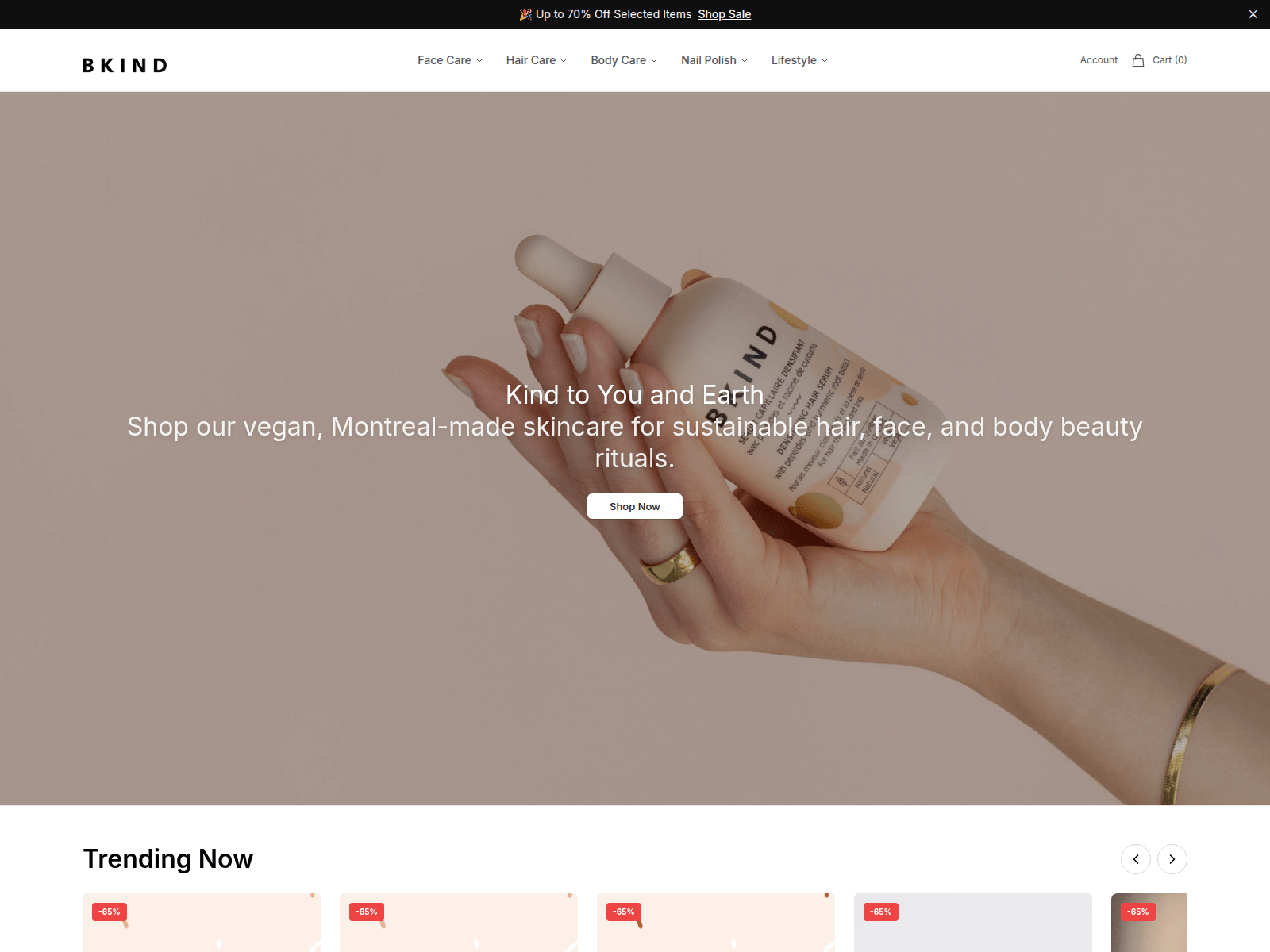 Screenshot of bkindwellness.shop