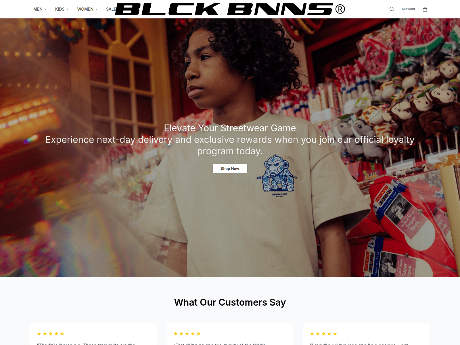 Screenshot of blackbananasshop.shop