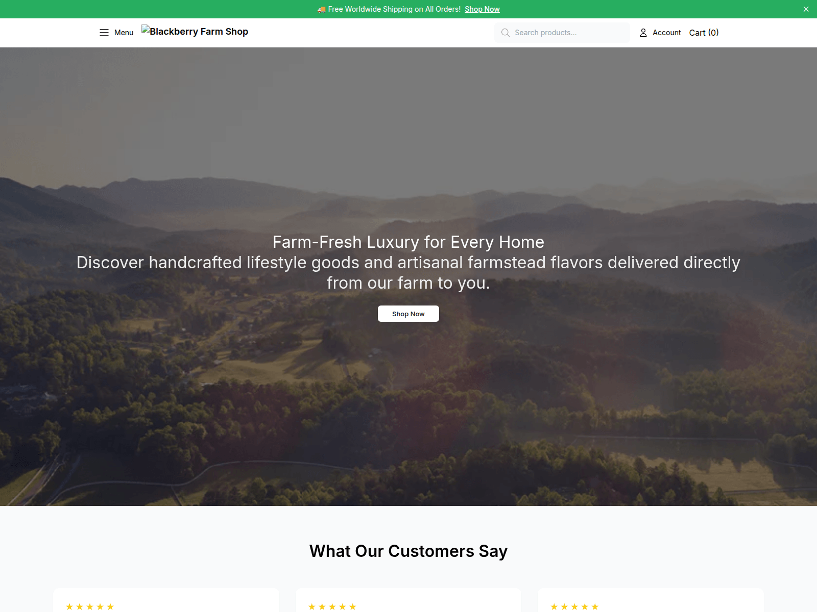 Screenshot of blackberryfarmgoods.shop