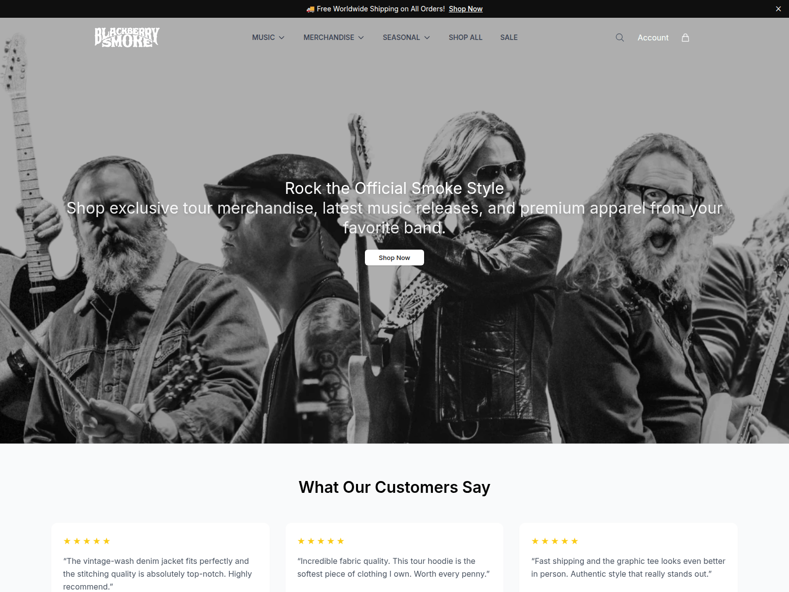 Screenshot of blackberrysmoke.shop