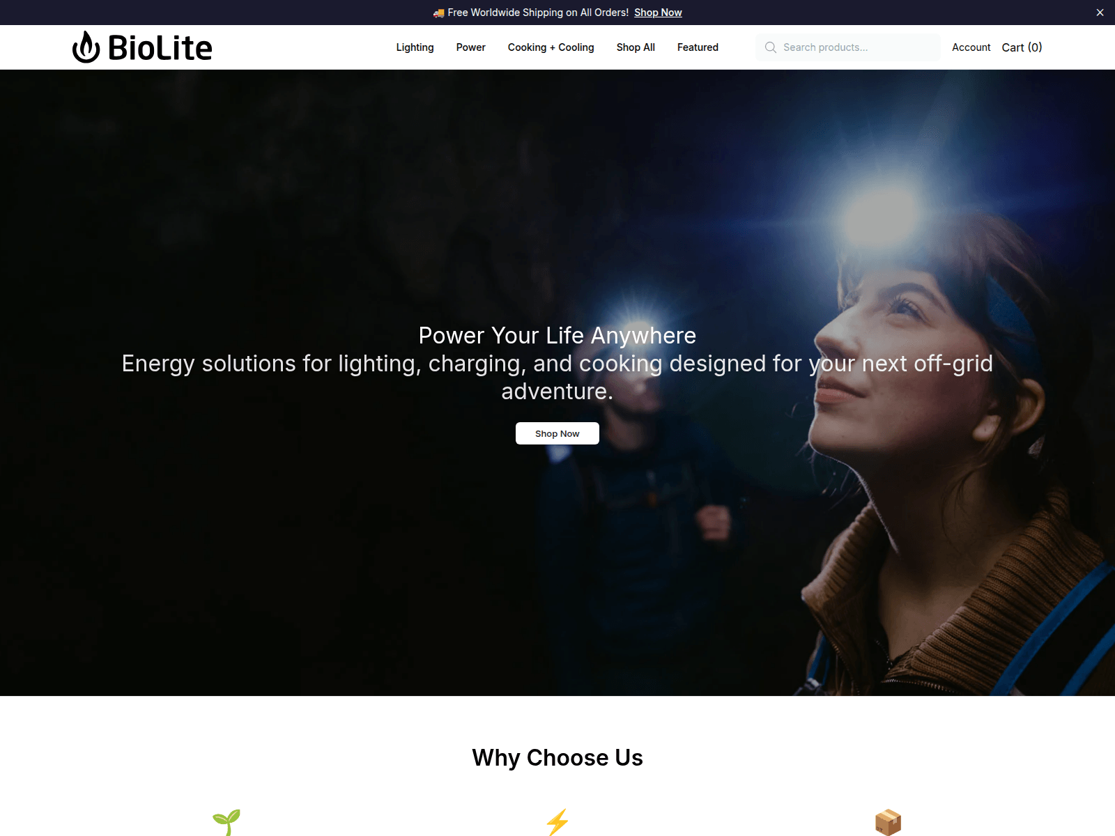 Screenshot of bioliteofficial.shop