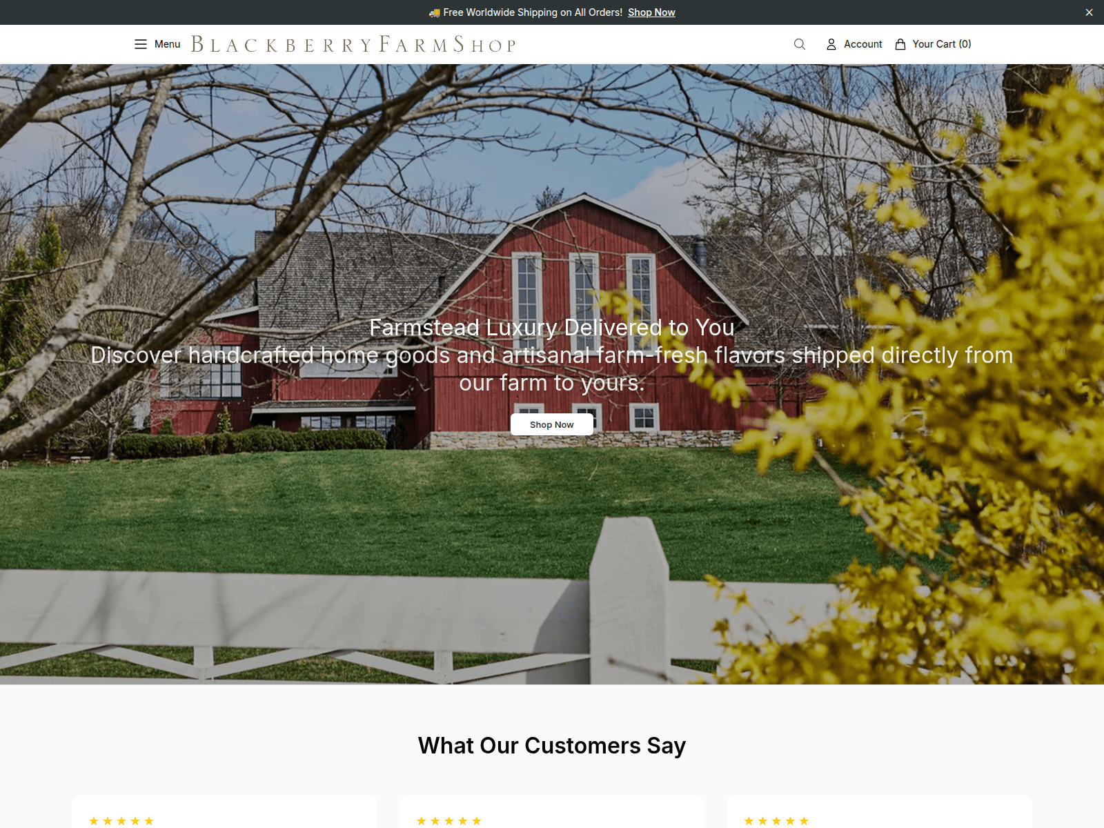 Screenshot of blackberryfarmshop.shop