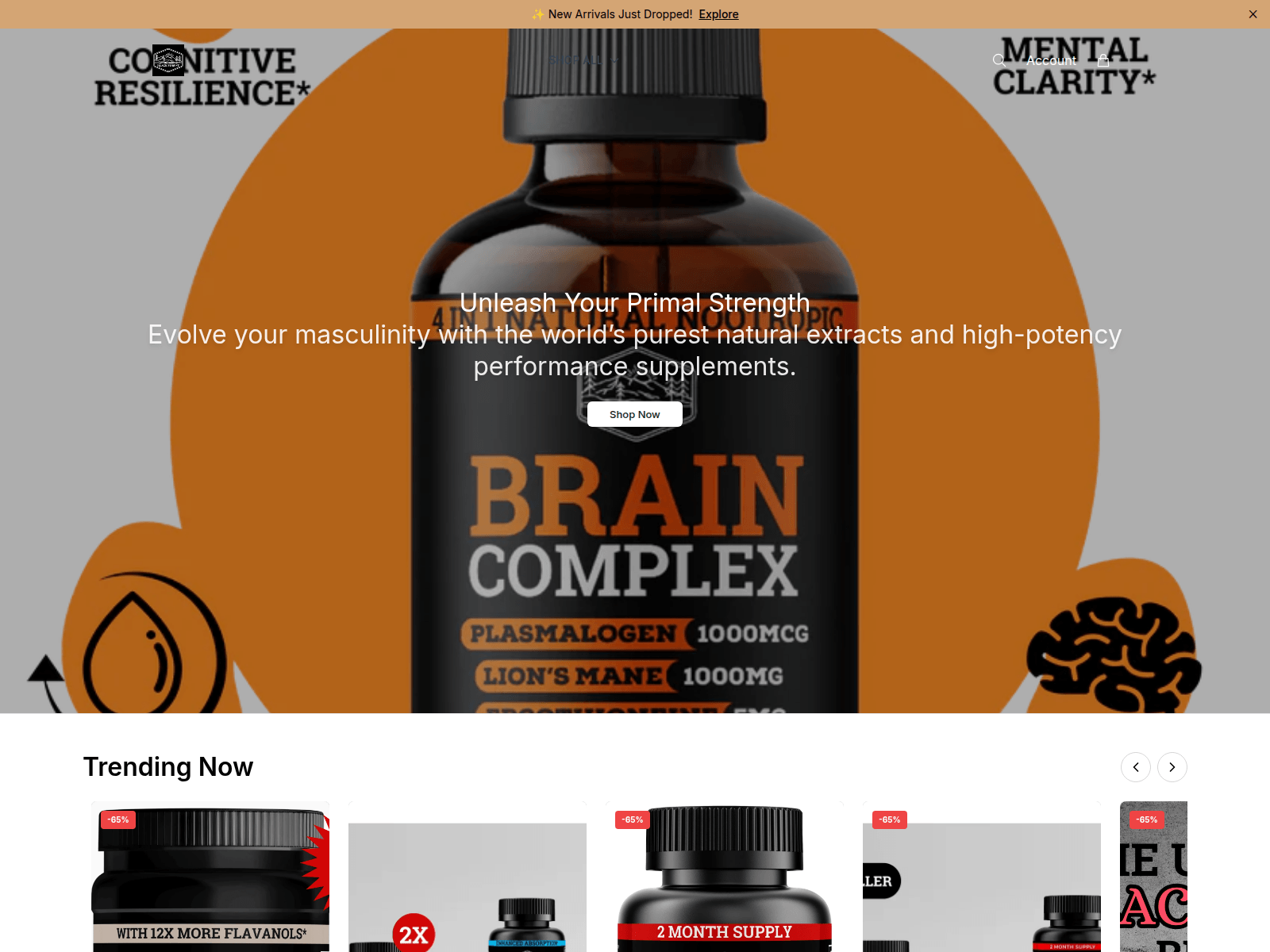 Screenshot of blackforesthealth.shop