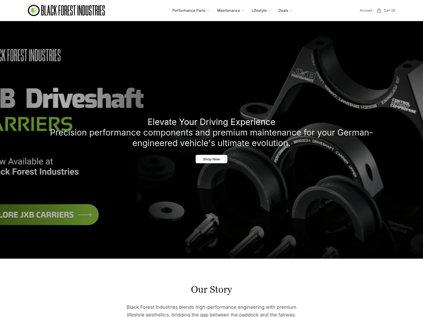 Screenshot of blackforestindustriesauto.shop