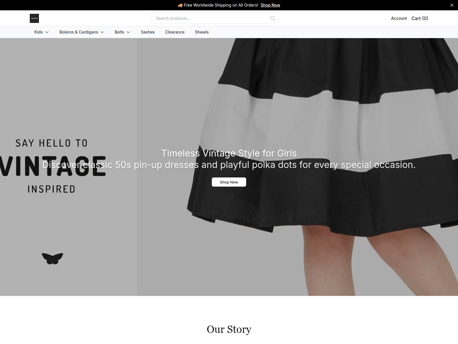 Screenshot of blackbutterflyboutique.shop