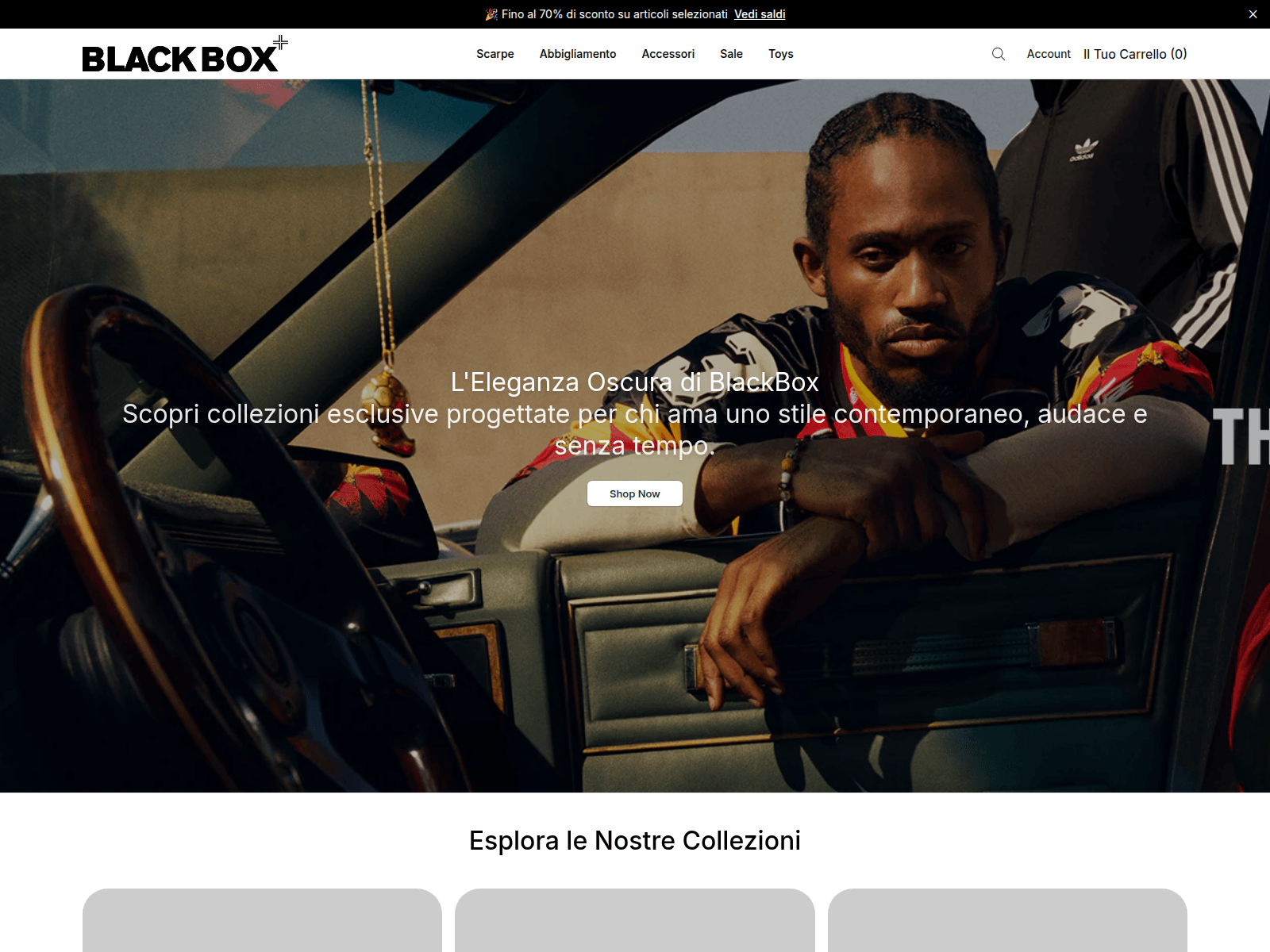 Screenshot of blackboxstyle.shop