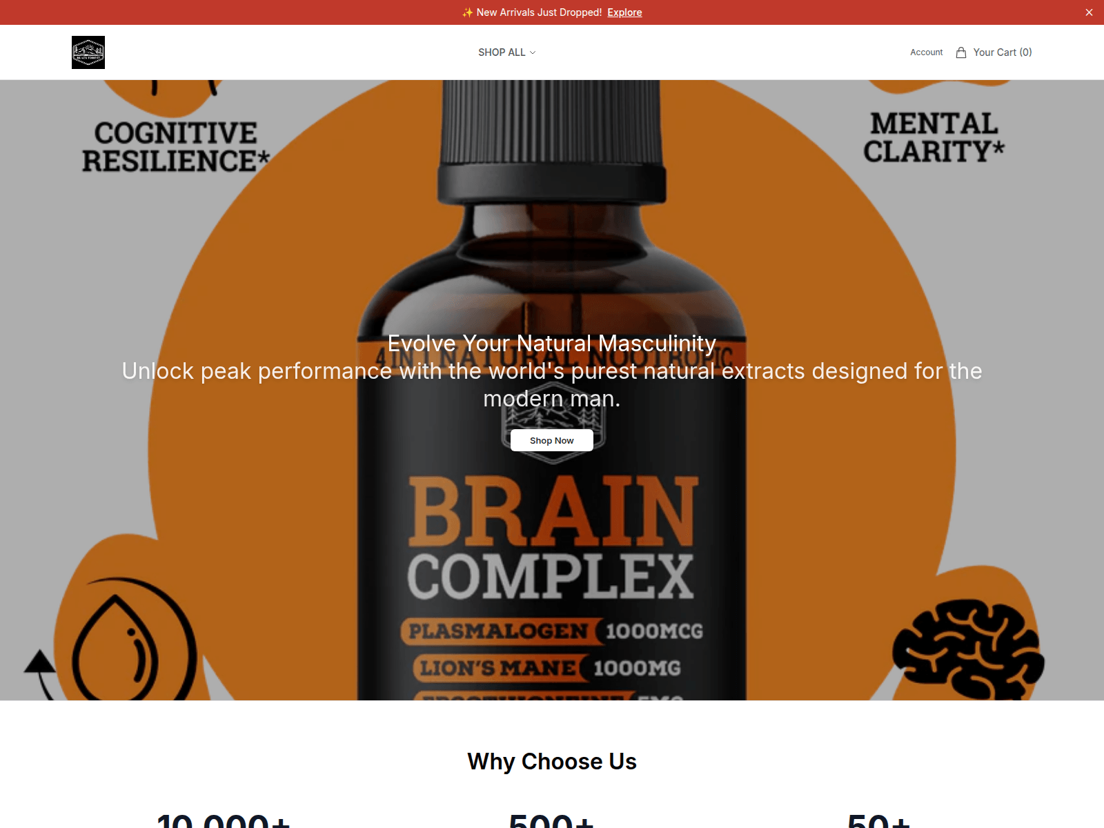 Screenshot of blackforestsupplement.shop