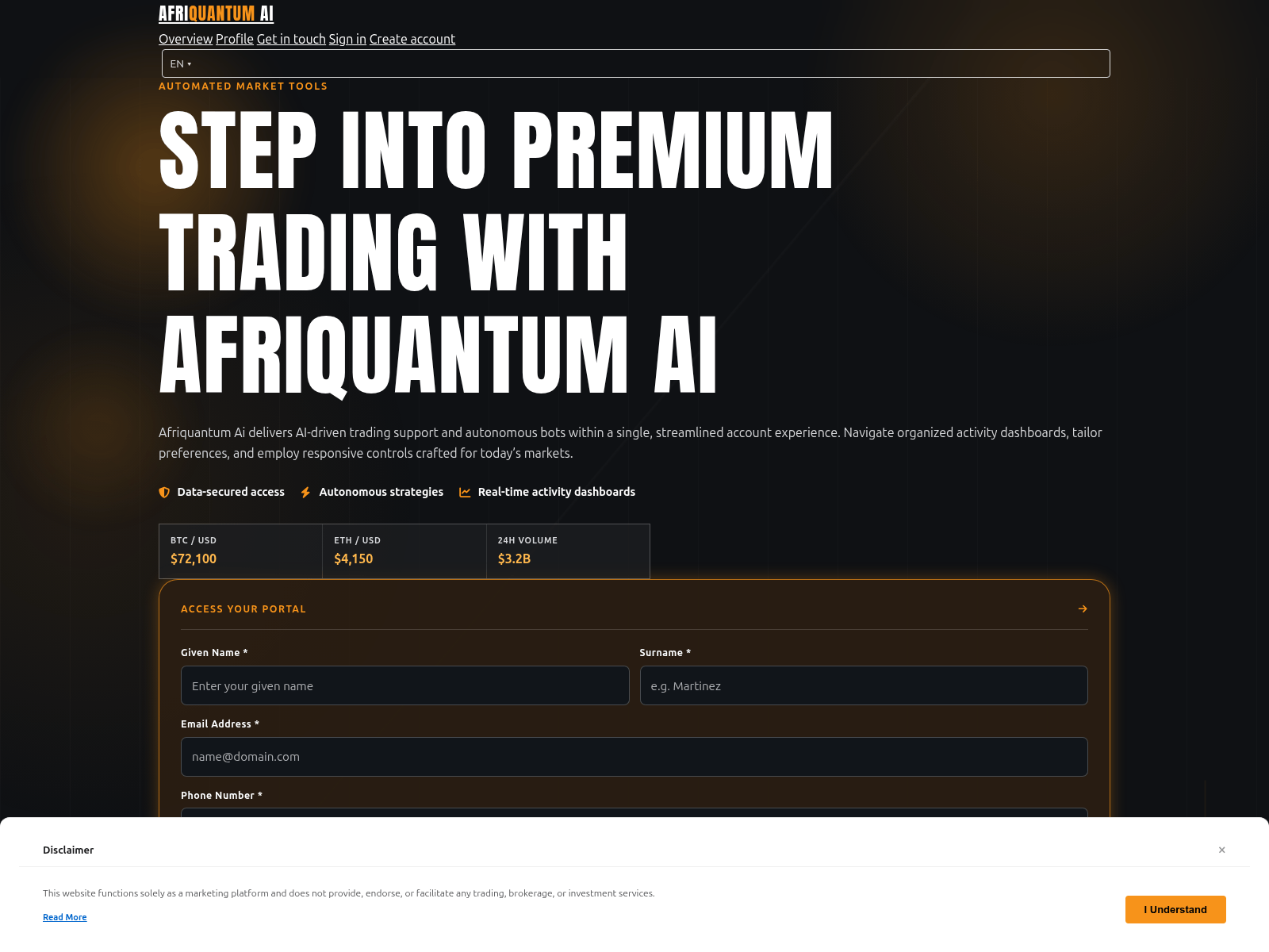 Screenshot of afriquantumai.digital