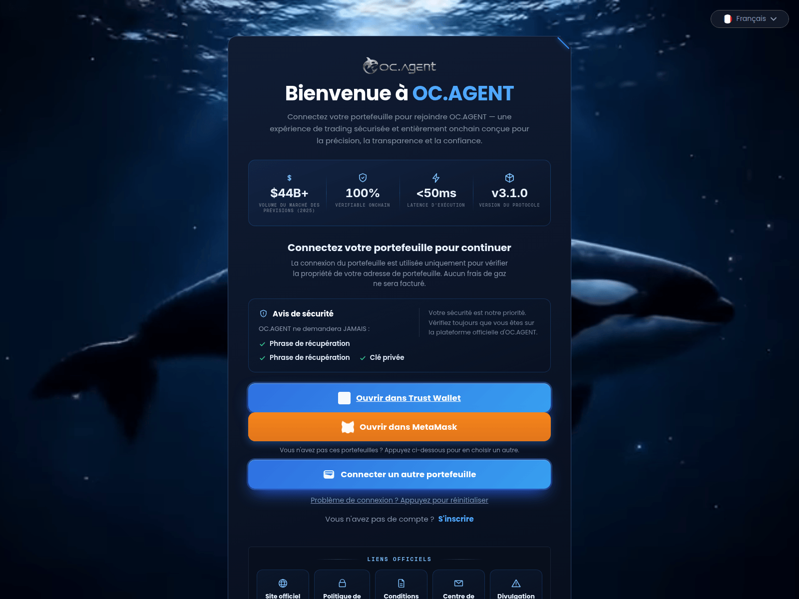 Screenshot of dapp.ocaccess.blog