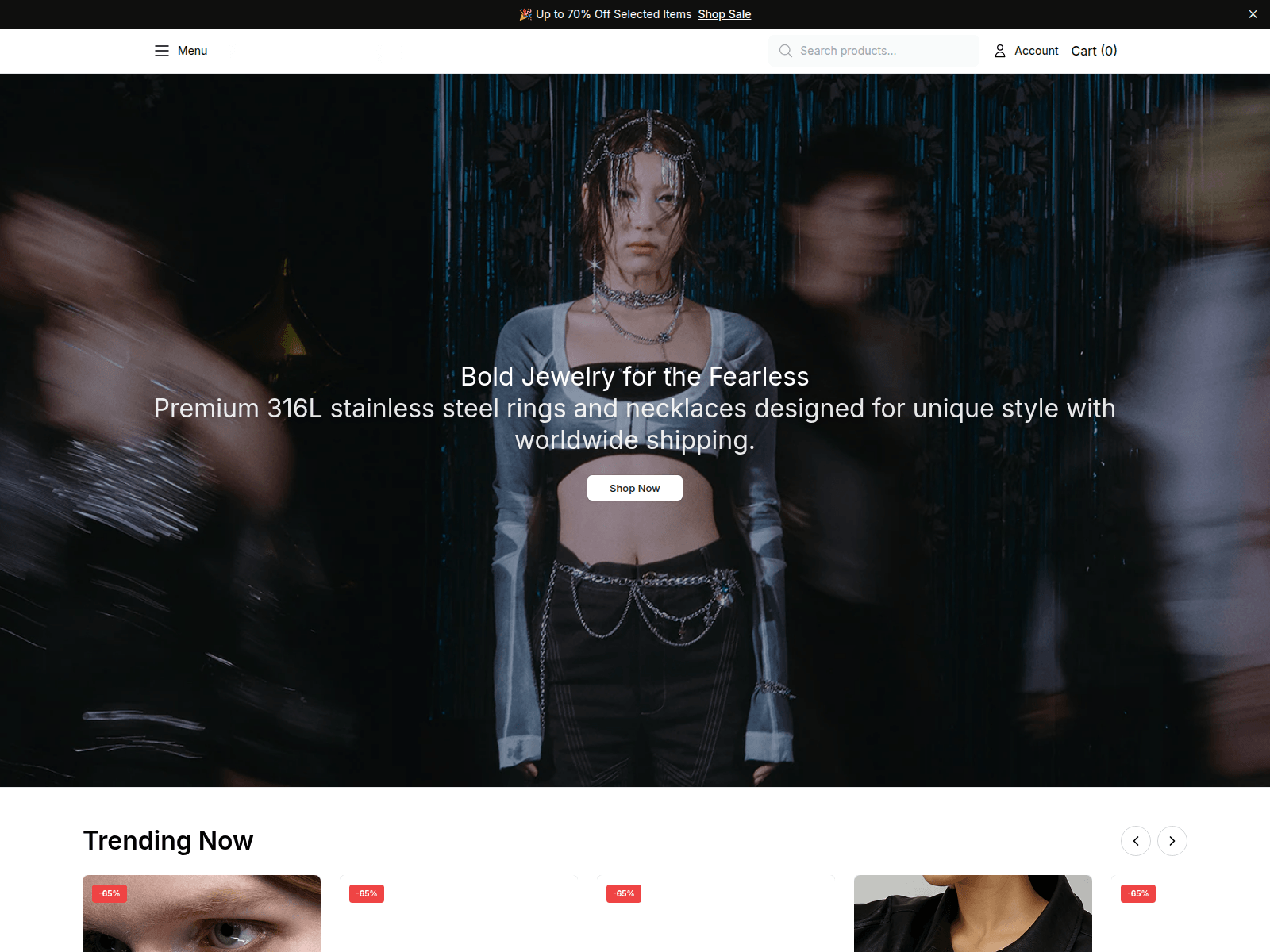 Screenshot of blackheadshophq.shop