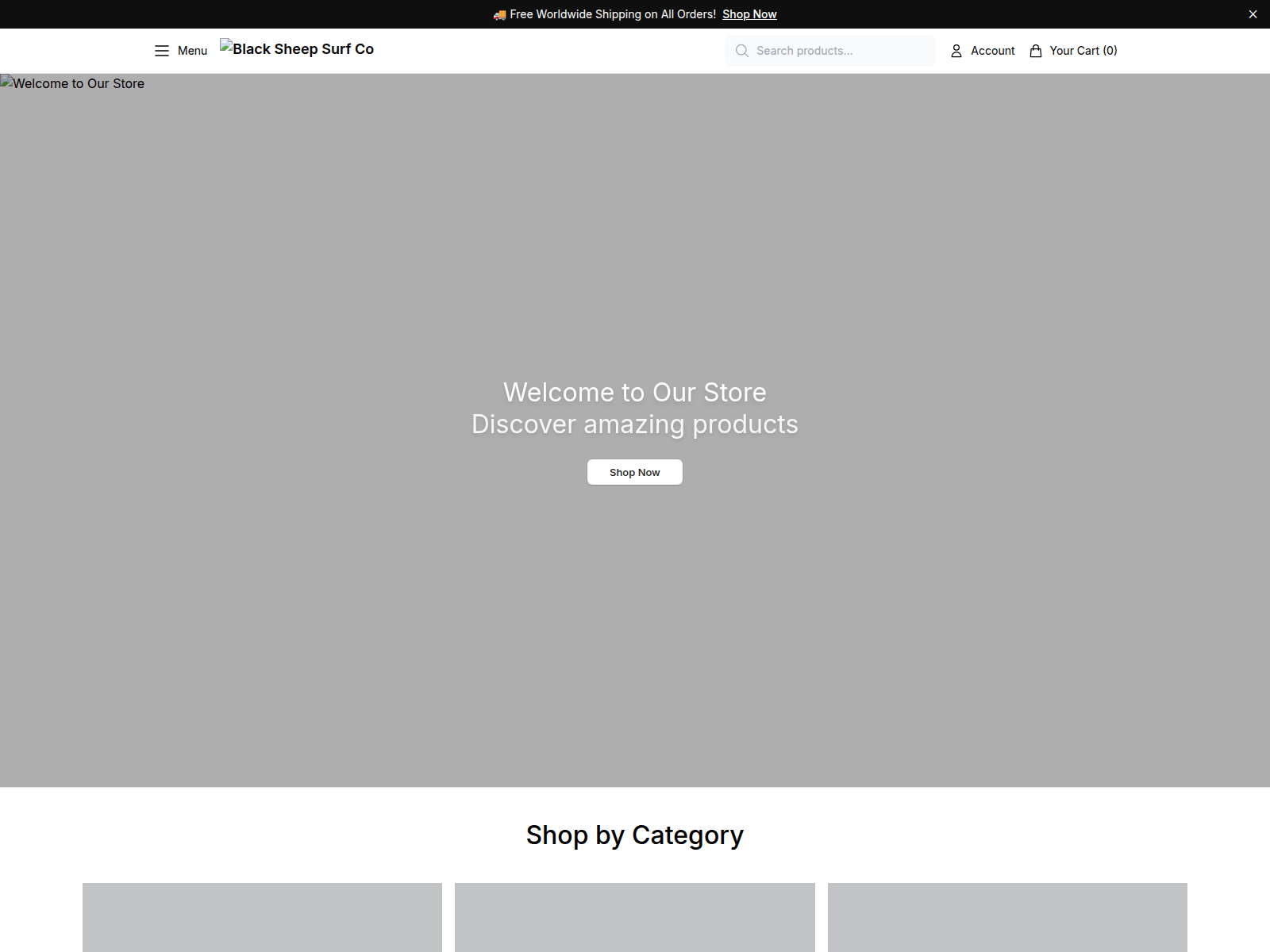 Screenshot of blacksheepsurf.shop