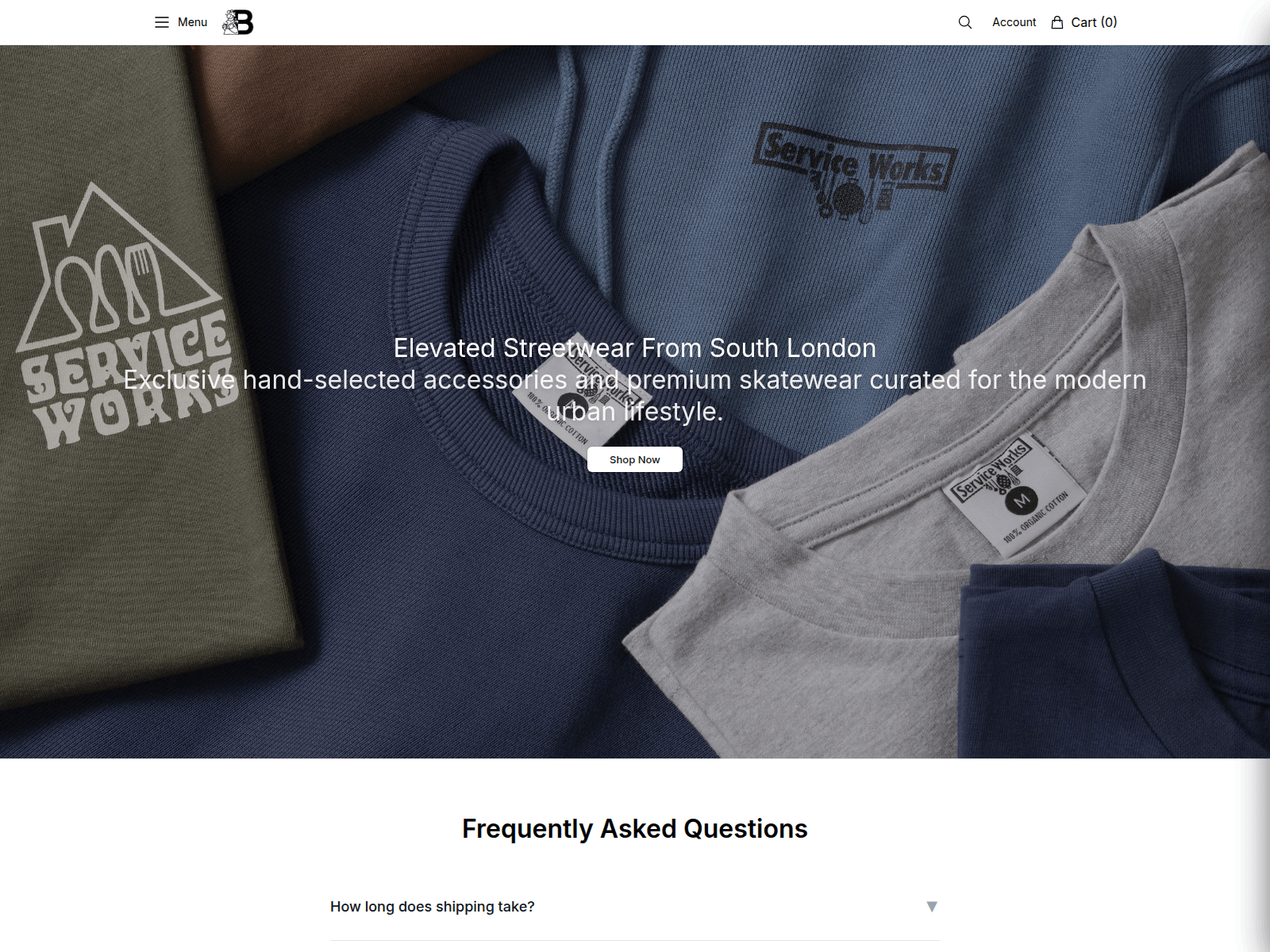 Screenshot of blacksmithstorewear.shop