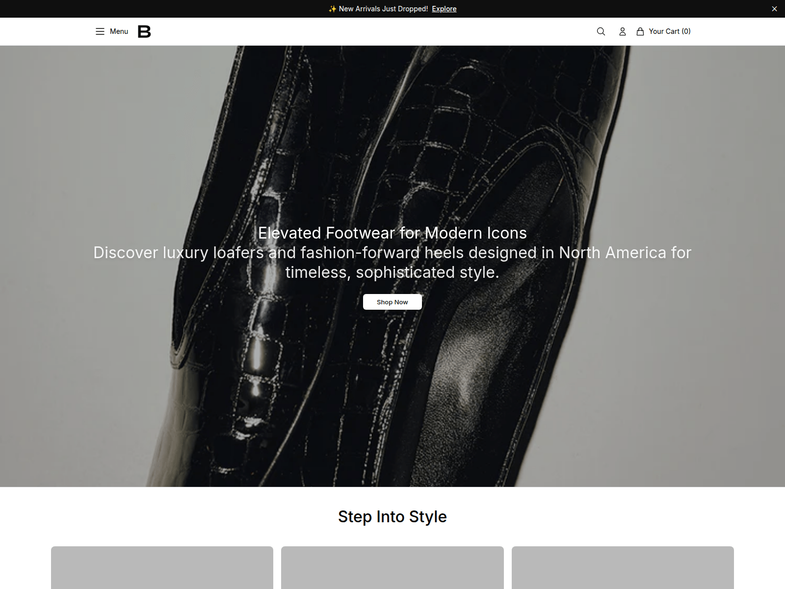 Screenshot of blacksuedestudiostyling.shop