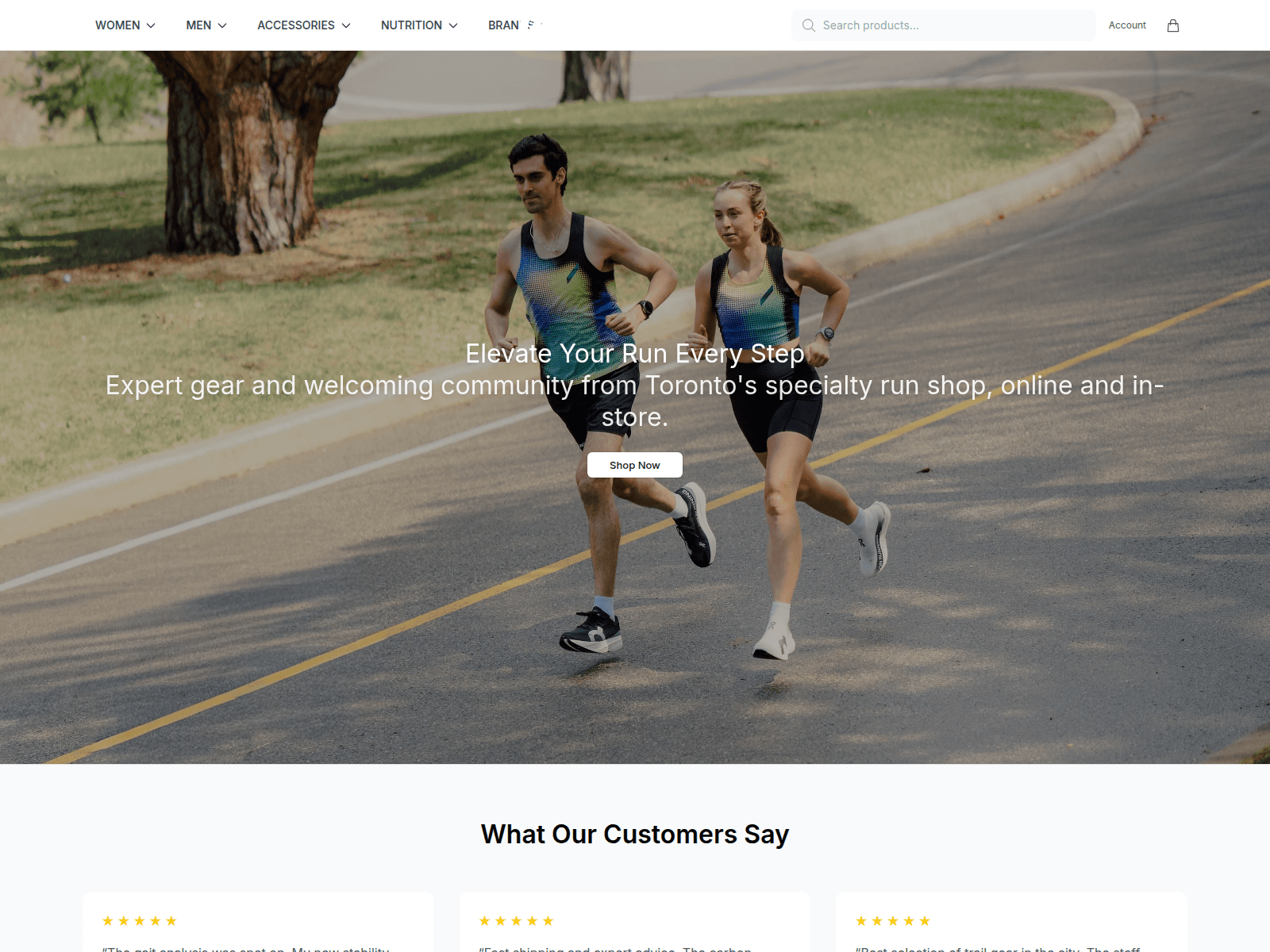 Screenshot of blacktoerunningshop.shop