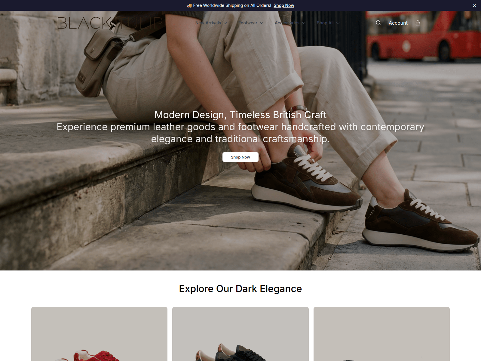 Screenshot of blacktulipstudio.shop