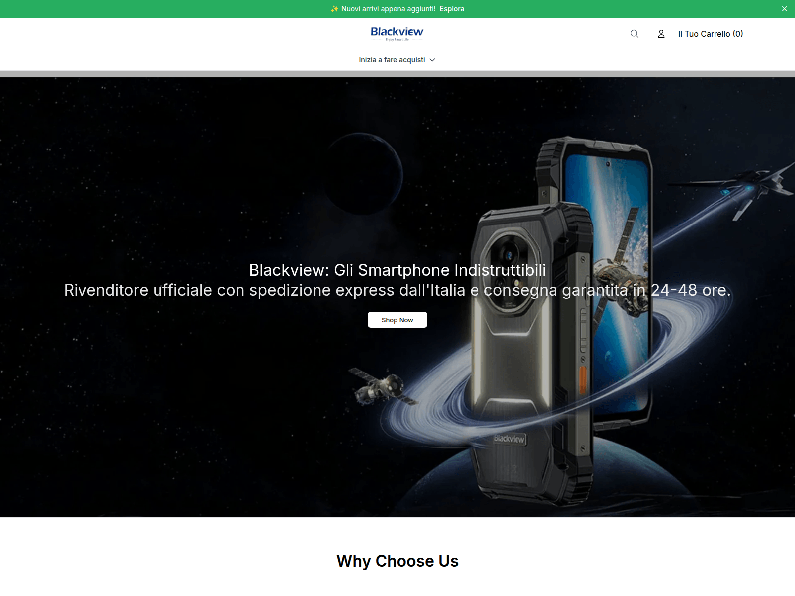 Screenshot of blackviewitalia.shop