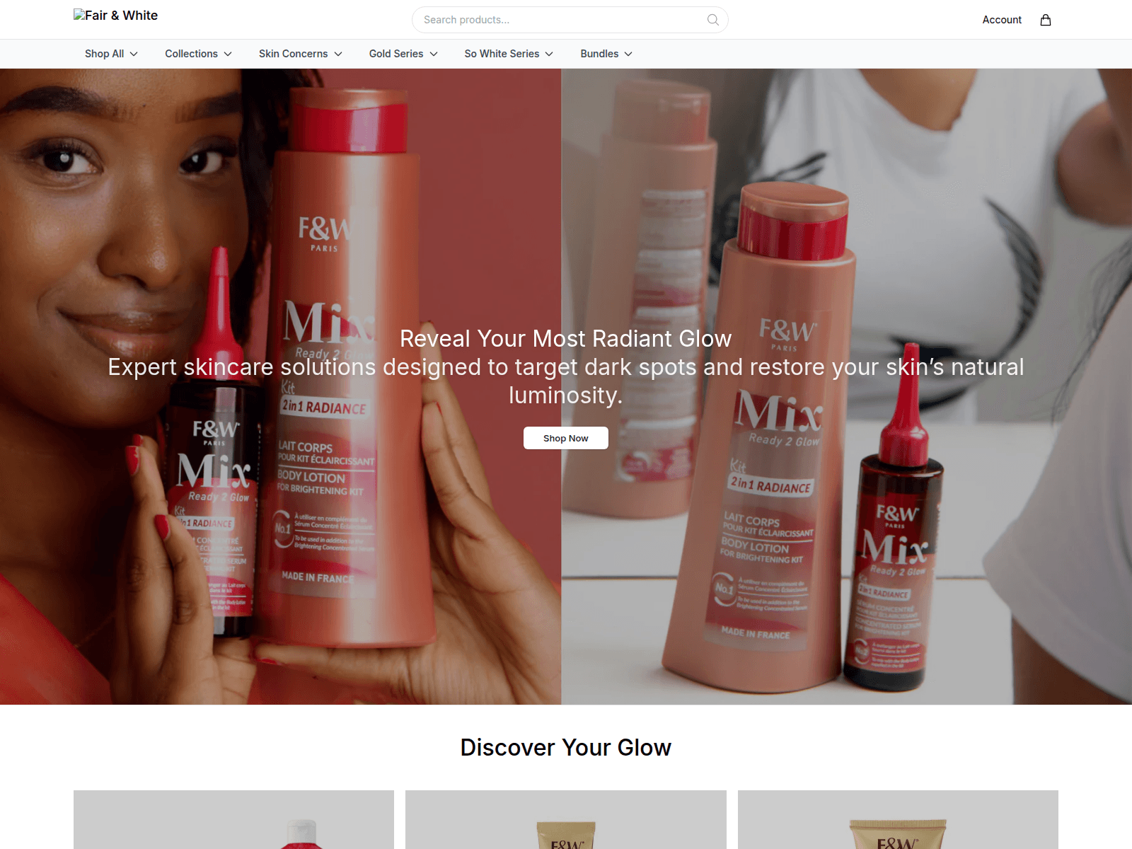 Screenshot of blancfair.shop