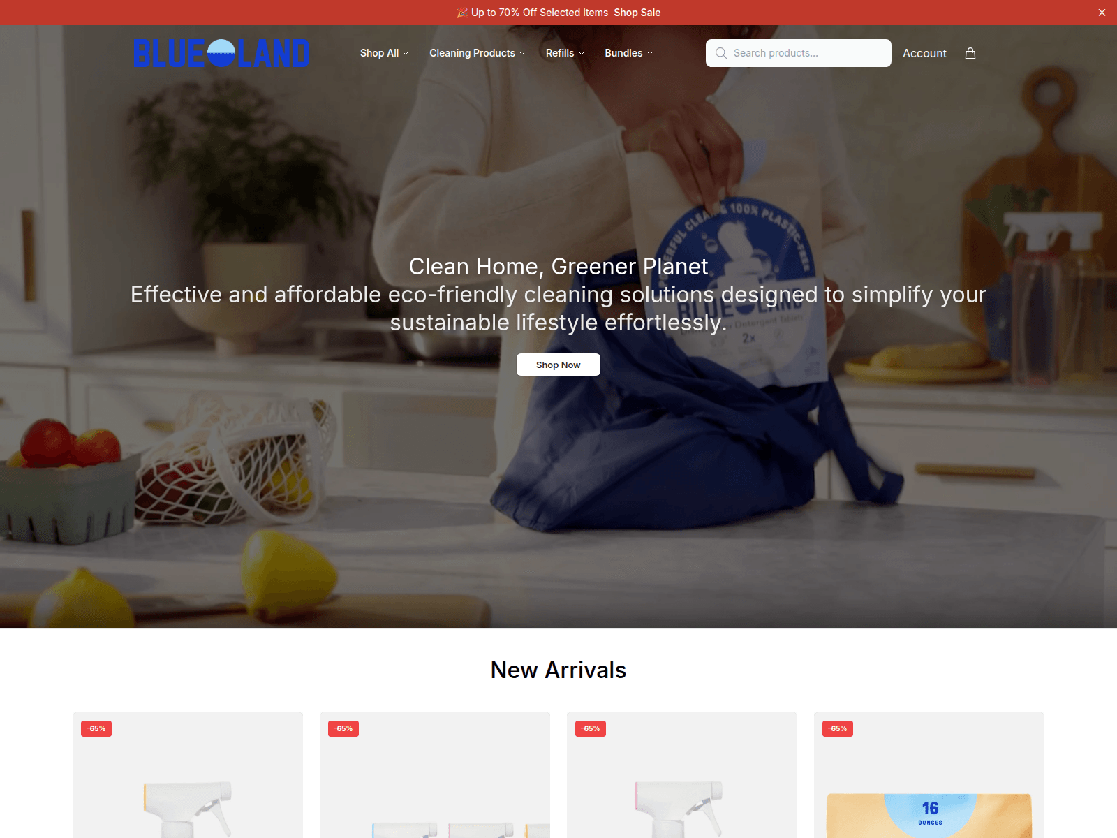 Screenshot of blandhome.shop