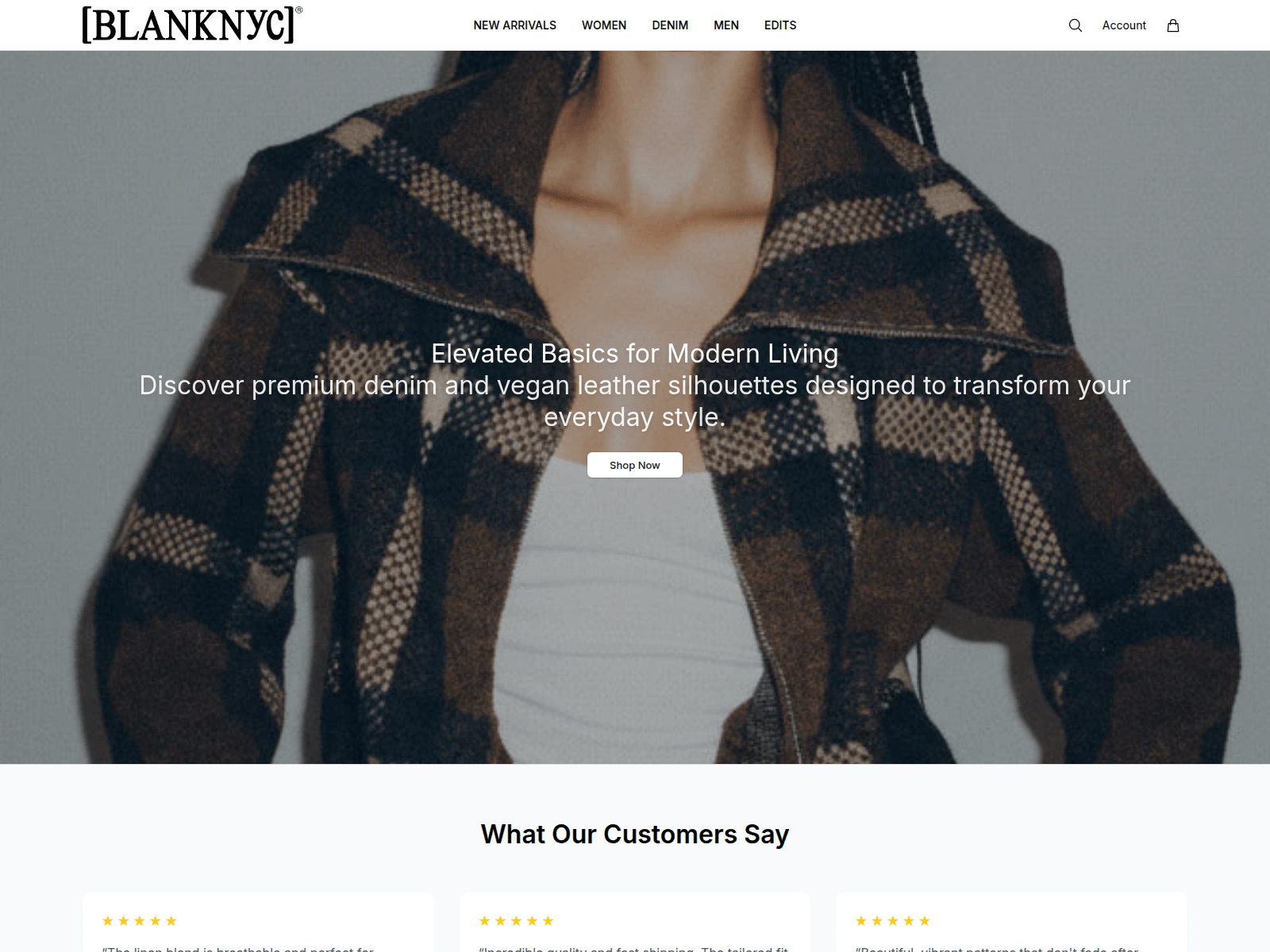 Screenshot of blanknyclook.shop