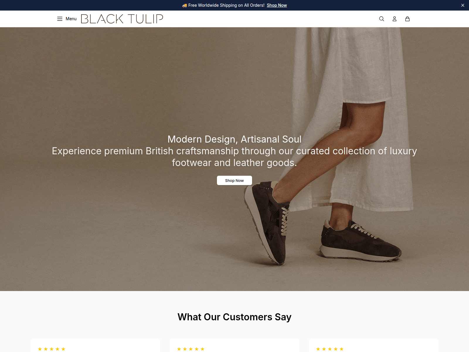 Screenshot of blacktulipstudiostore.shop