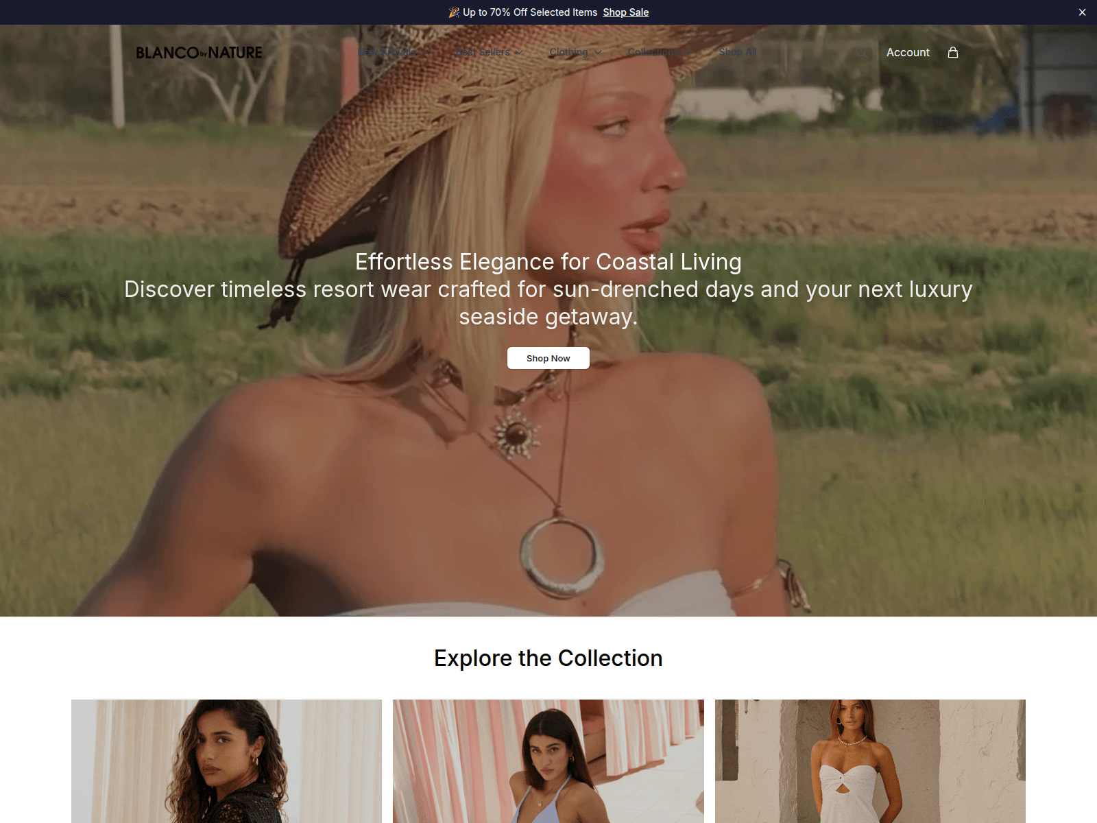 Screenshot of blancobynaturestyle.shop