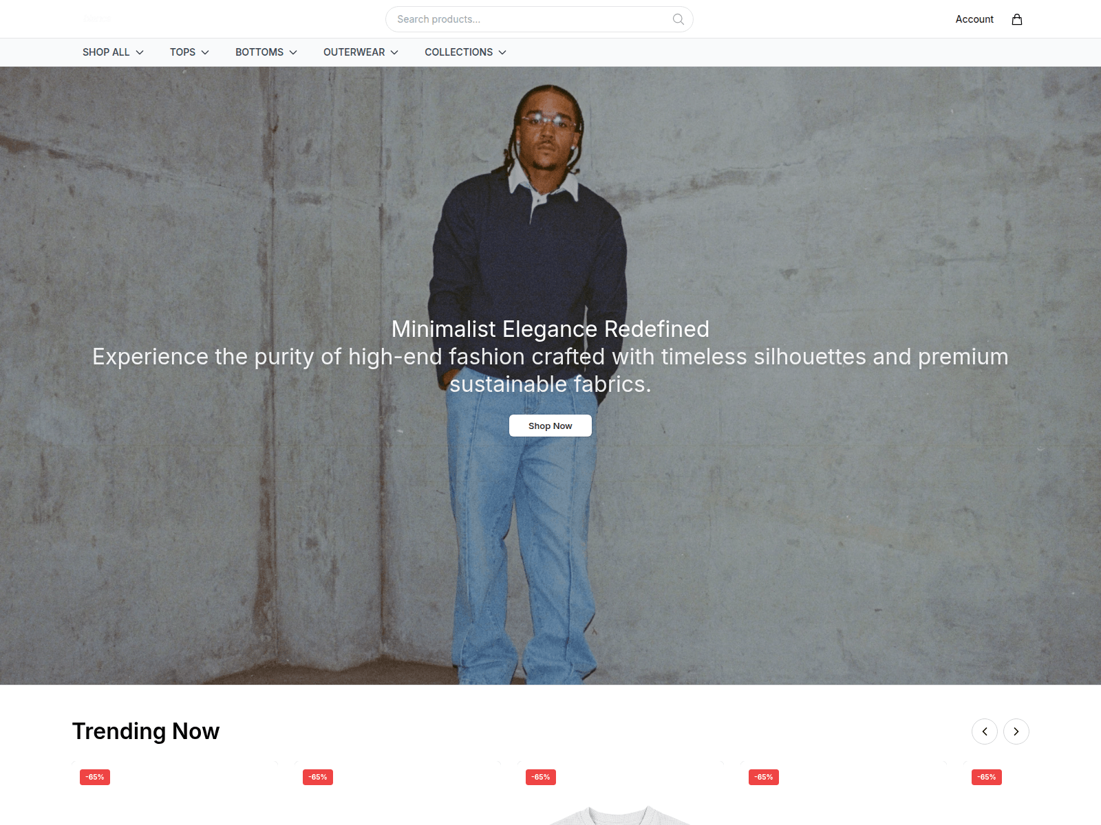Screenshot of blancsstyle.shop