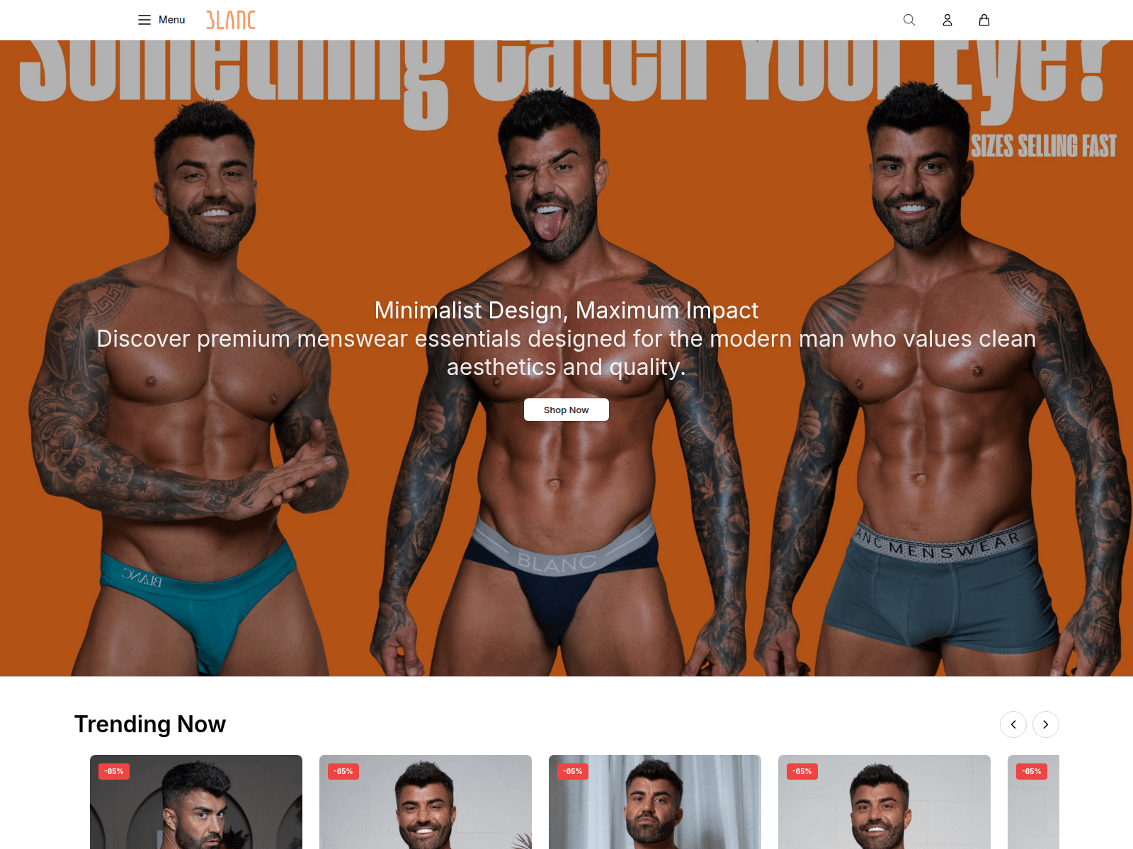 Screenshot of blancmenswearhq.shop