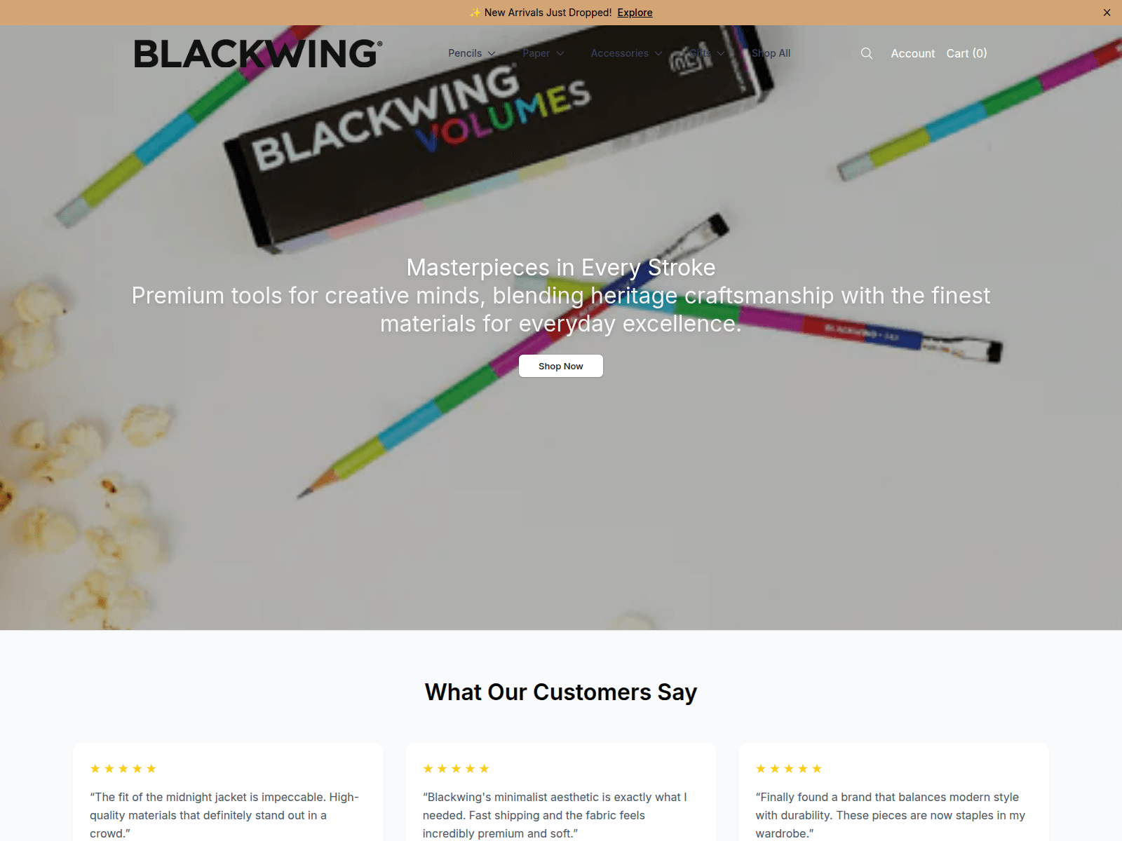 Screenshot of blackwingboutique.shop