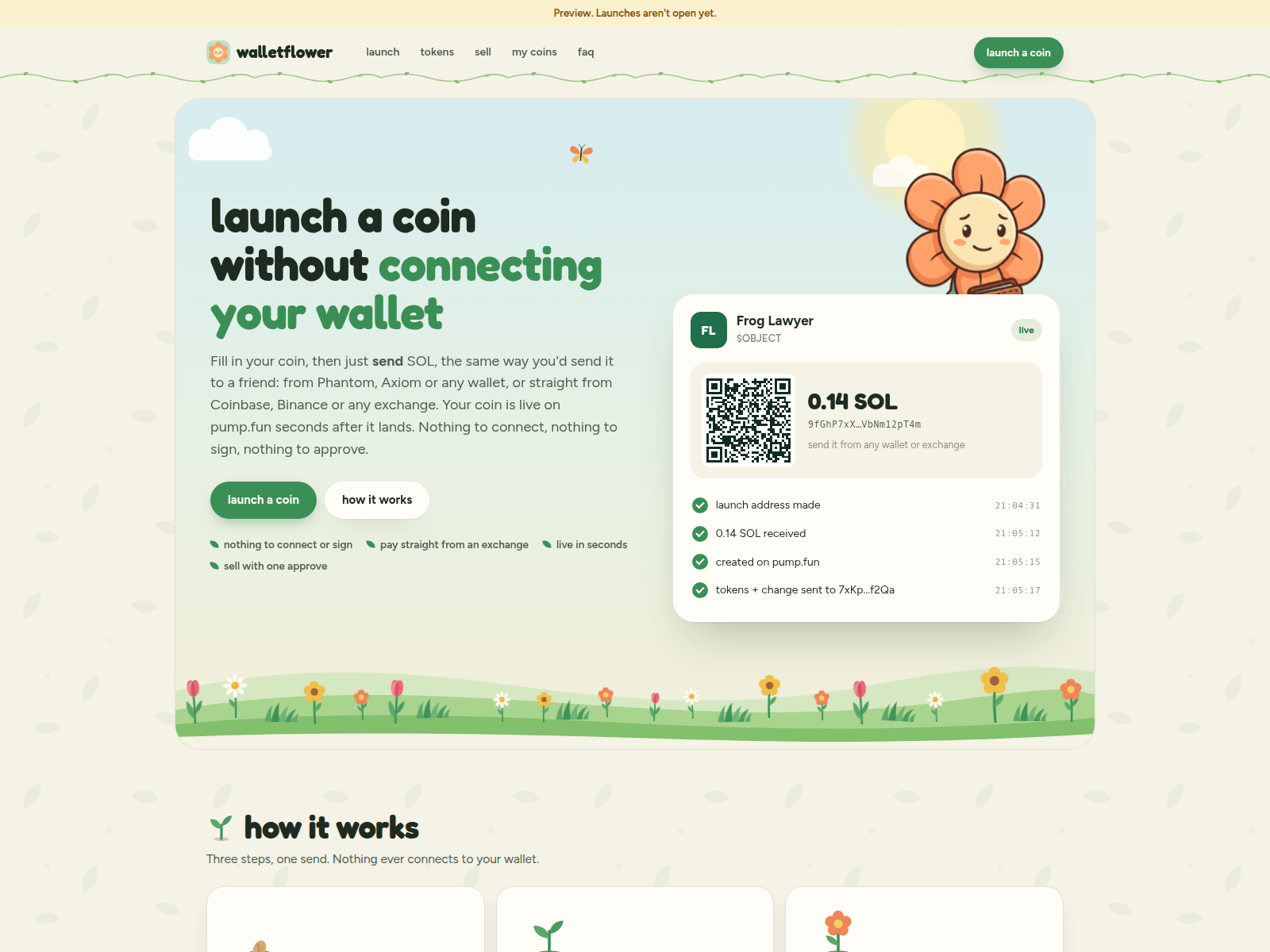 のスクリーンショット walletflower.fun