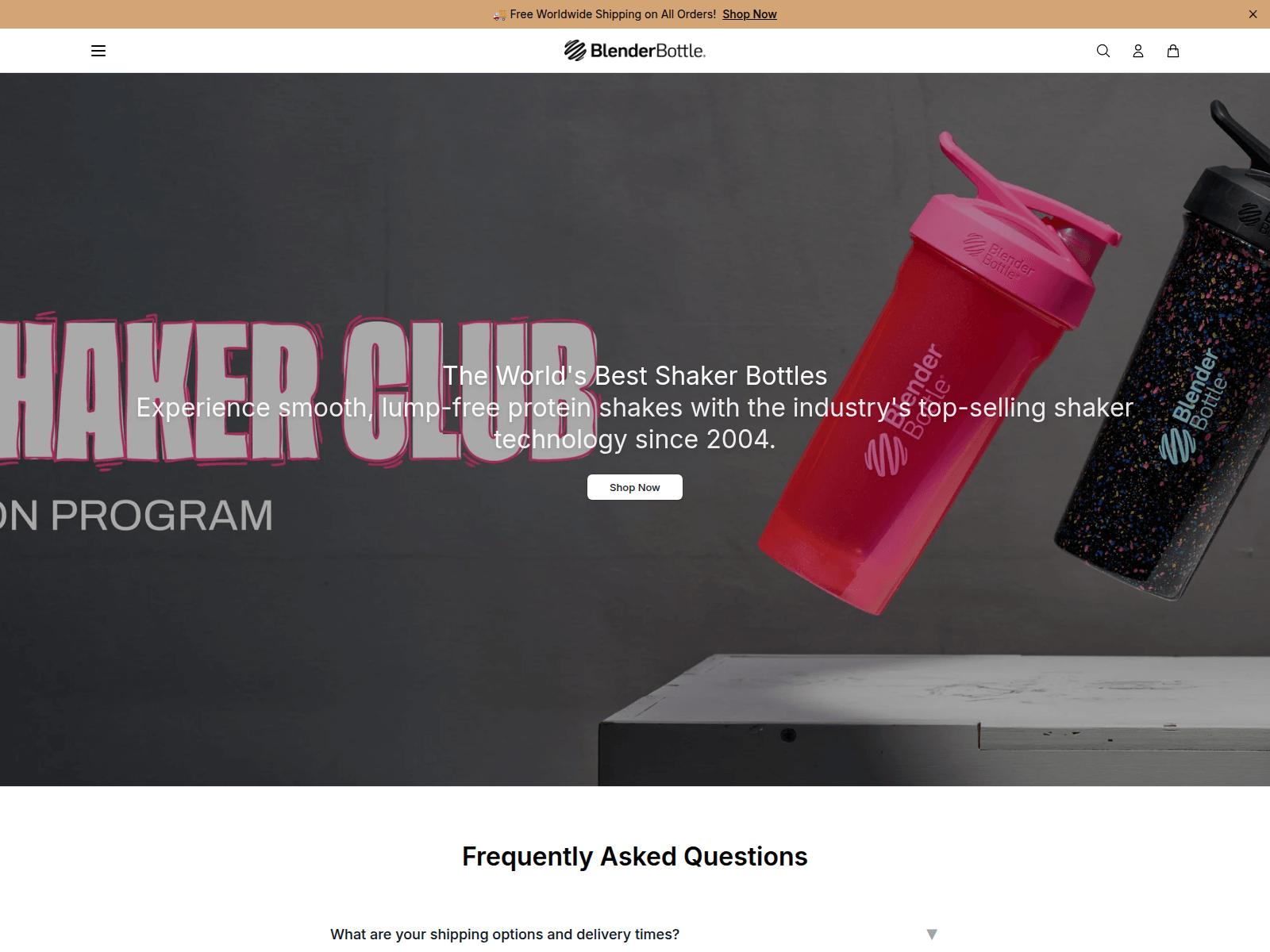 Screenshot of blenderbottlesports.shop