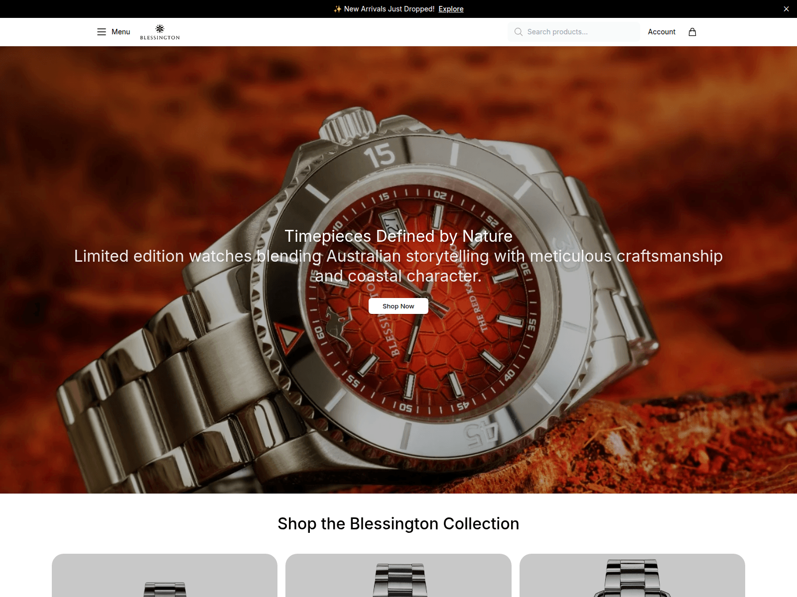 Screenshot of blessingtonjewelry.shop