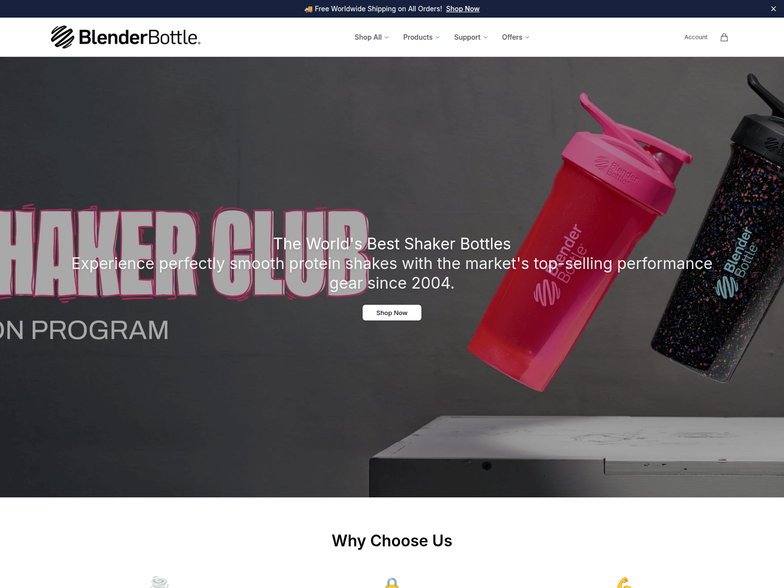 Screenshot of blenderbottlefit.shop