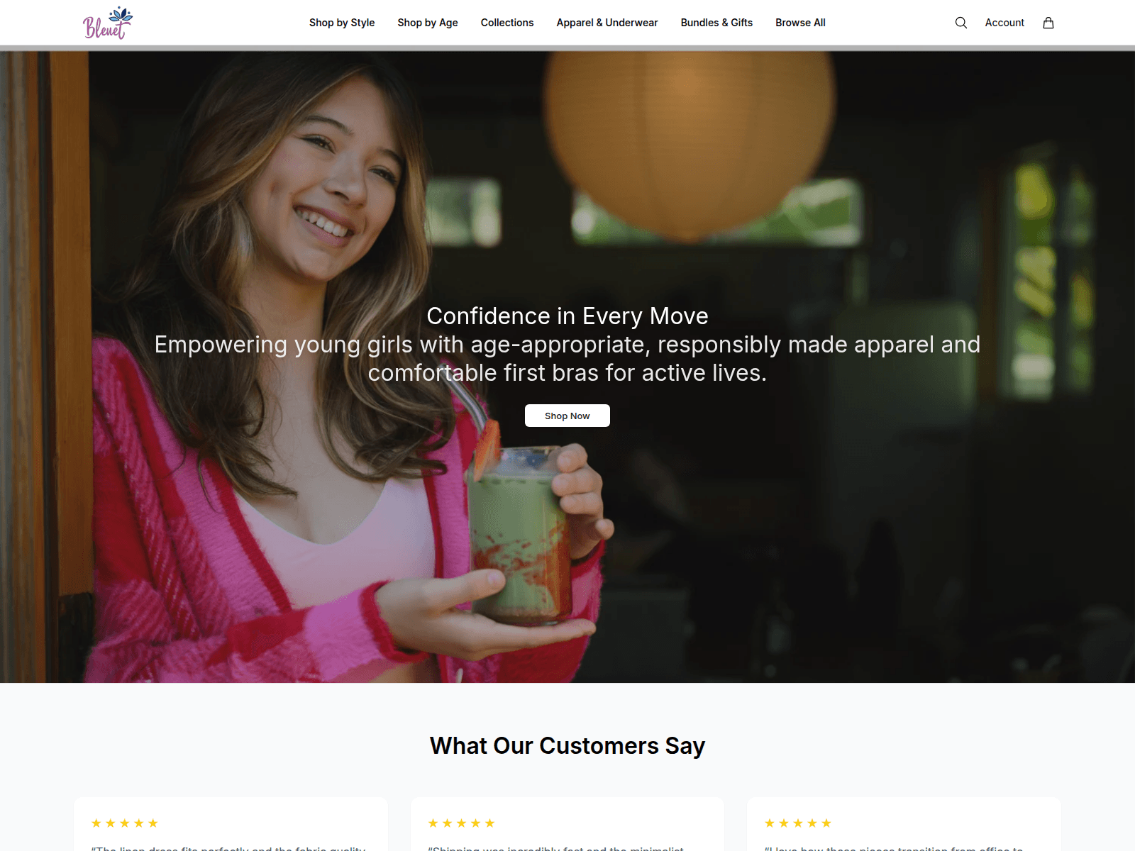 Screenshot of bleuish.shop