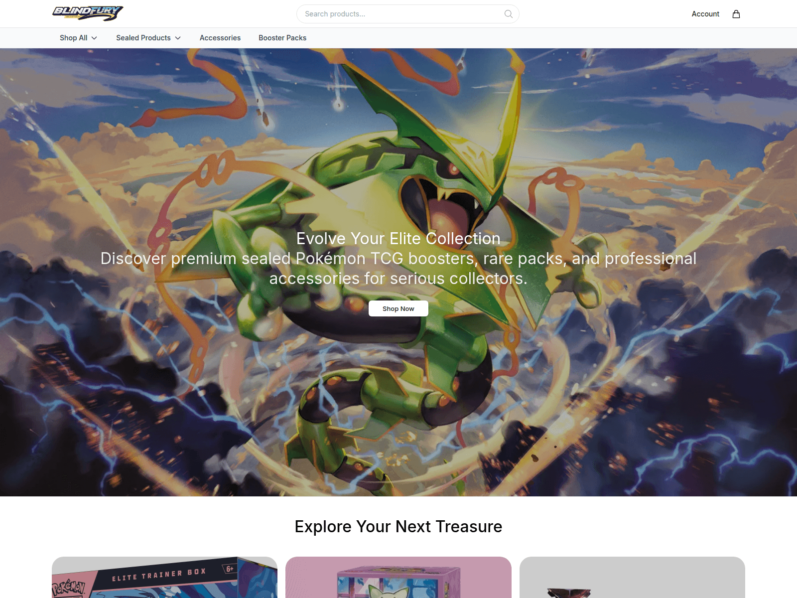 Screenshot of blindfury.shop