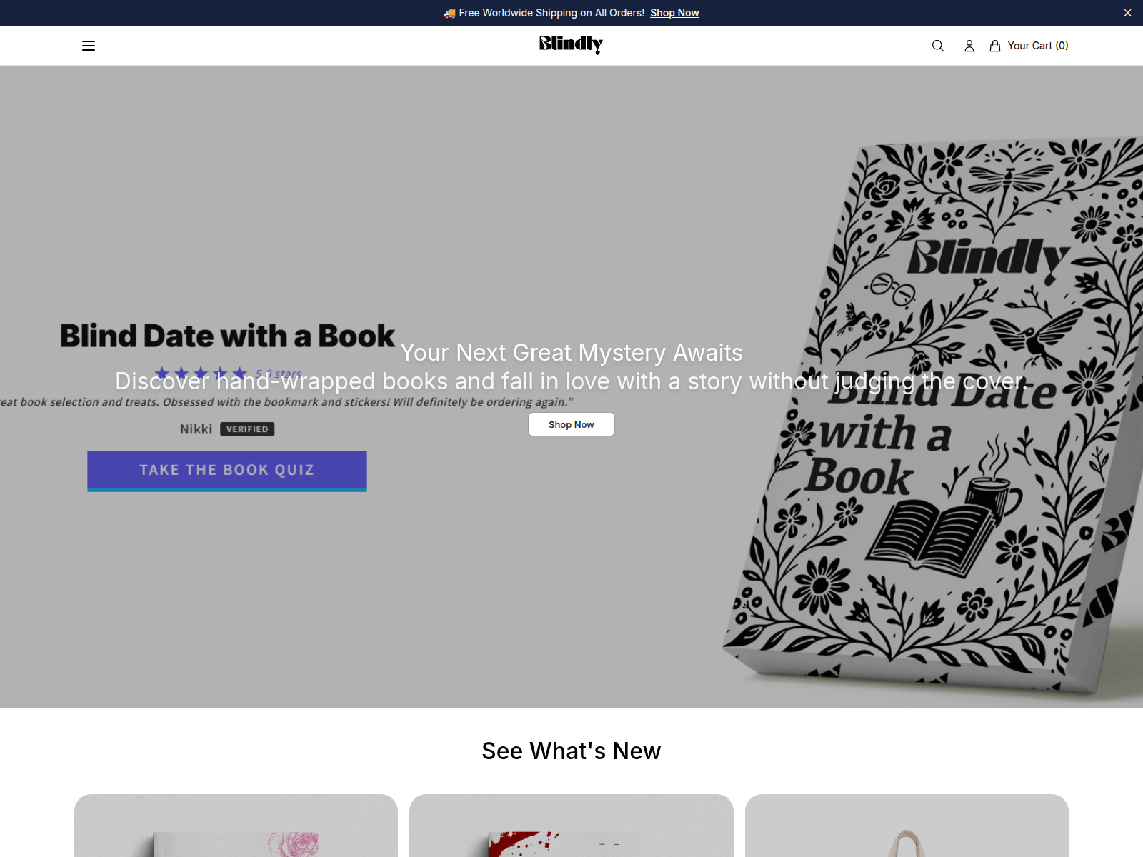 Screenshot of blindlybooksco.shop