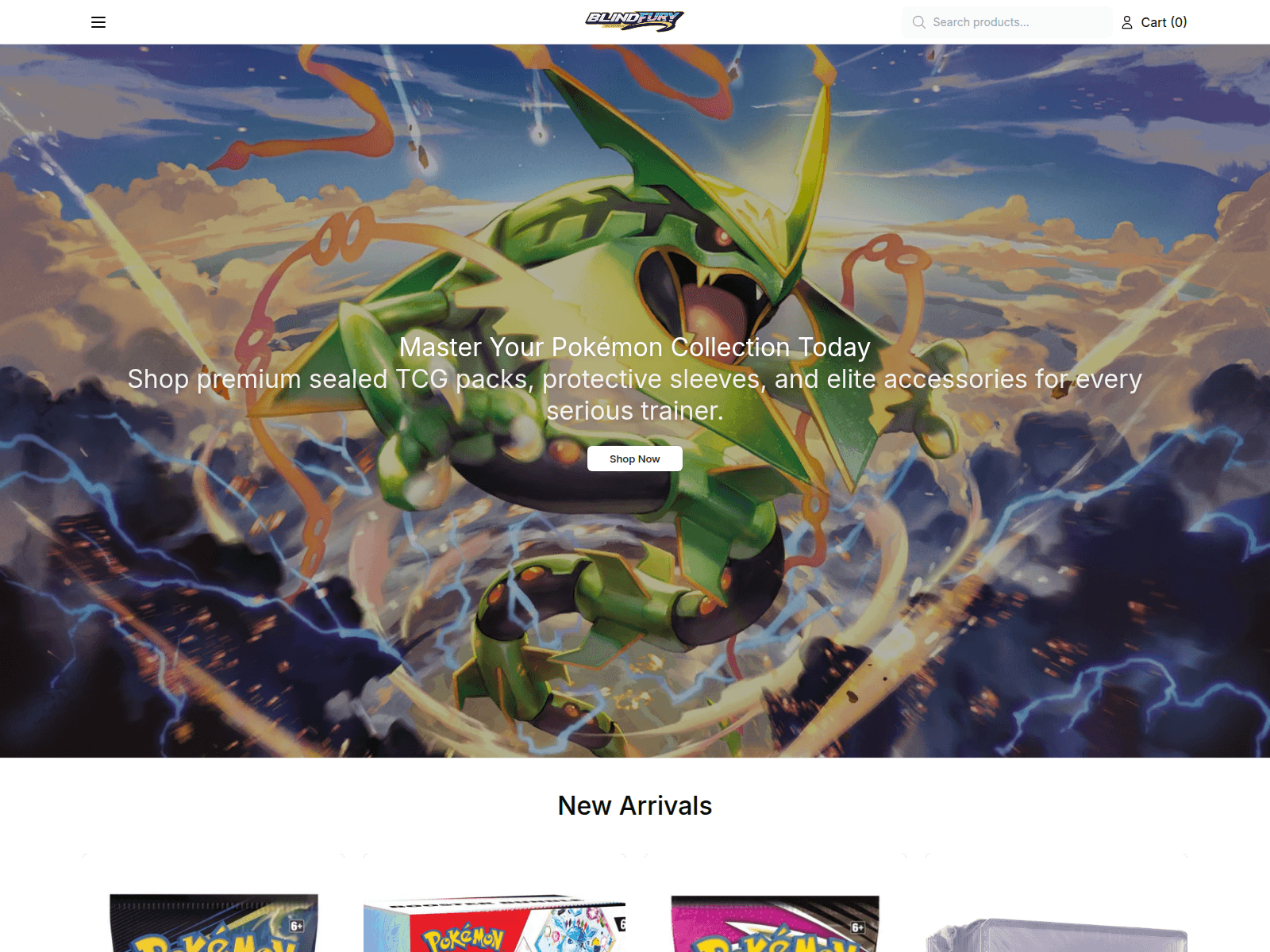 Screenshot of blindfuryworld.shop