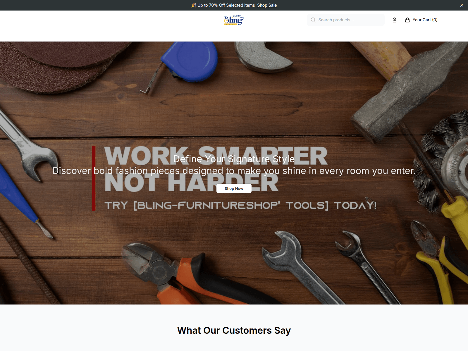 Screenshot of blingdrive.shop