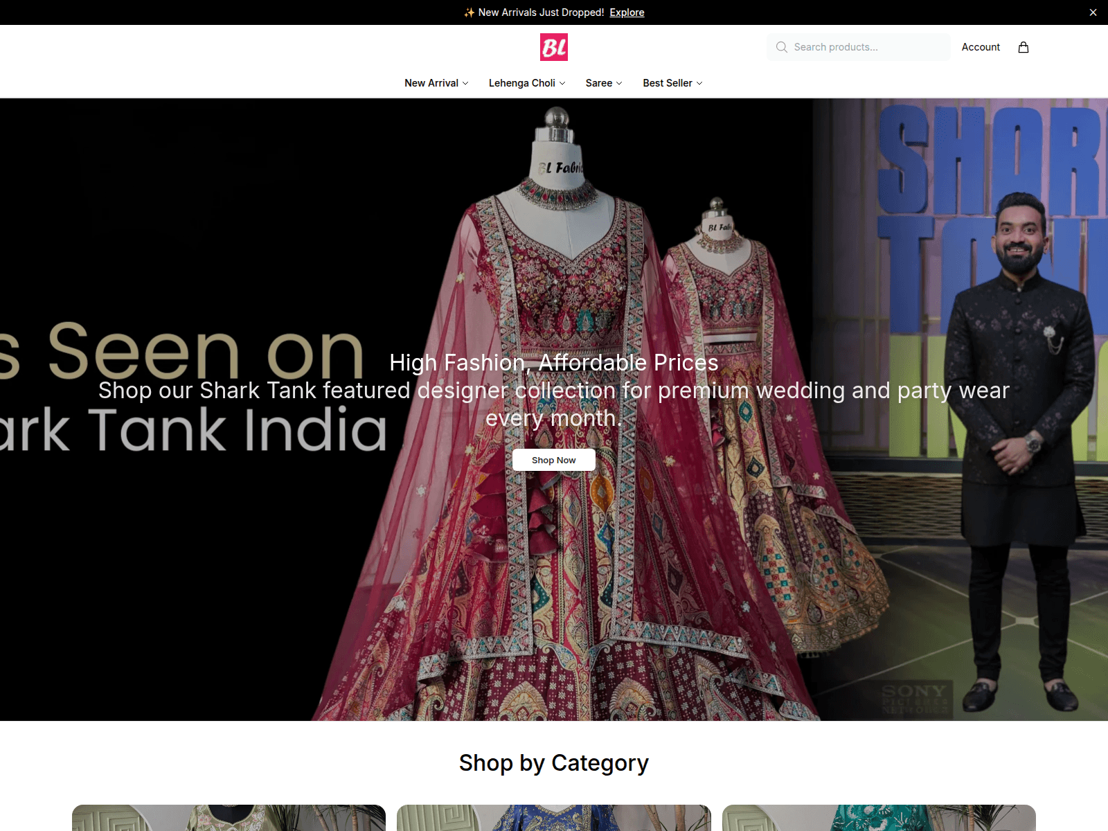 Screenshot of blfabricstyle.shop