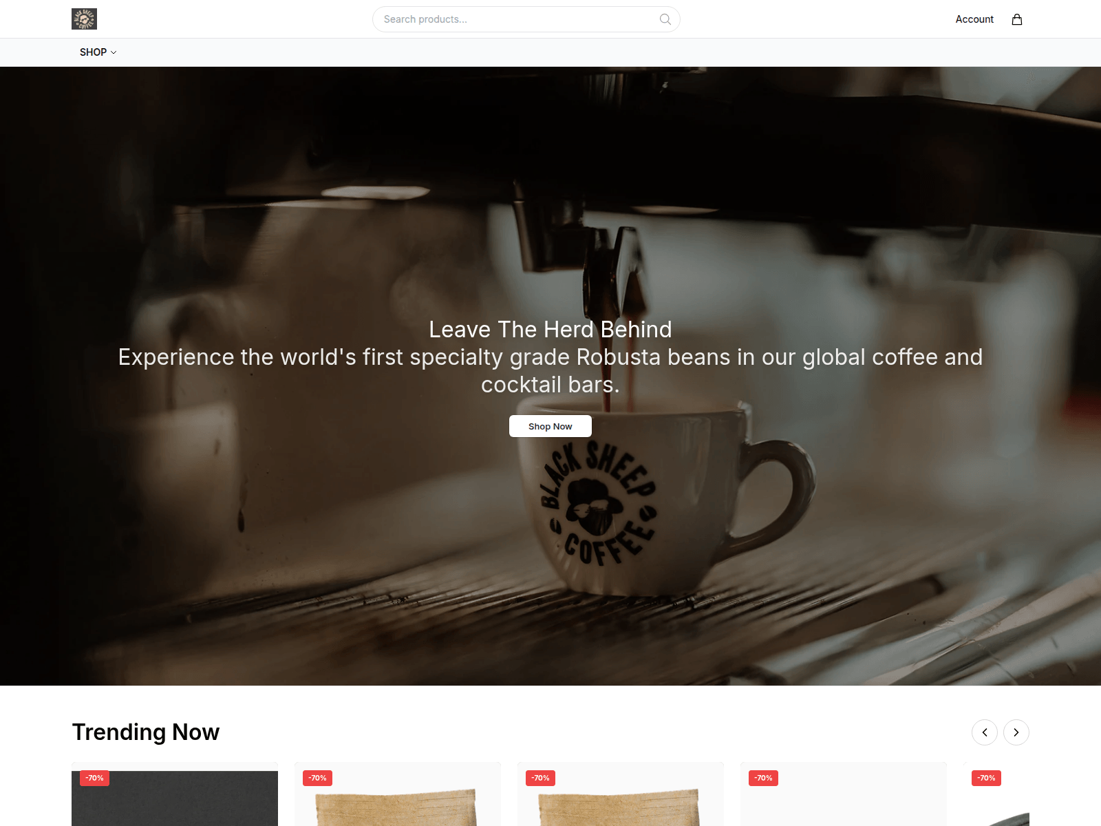 Screenshot of blksip.shop