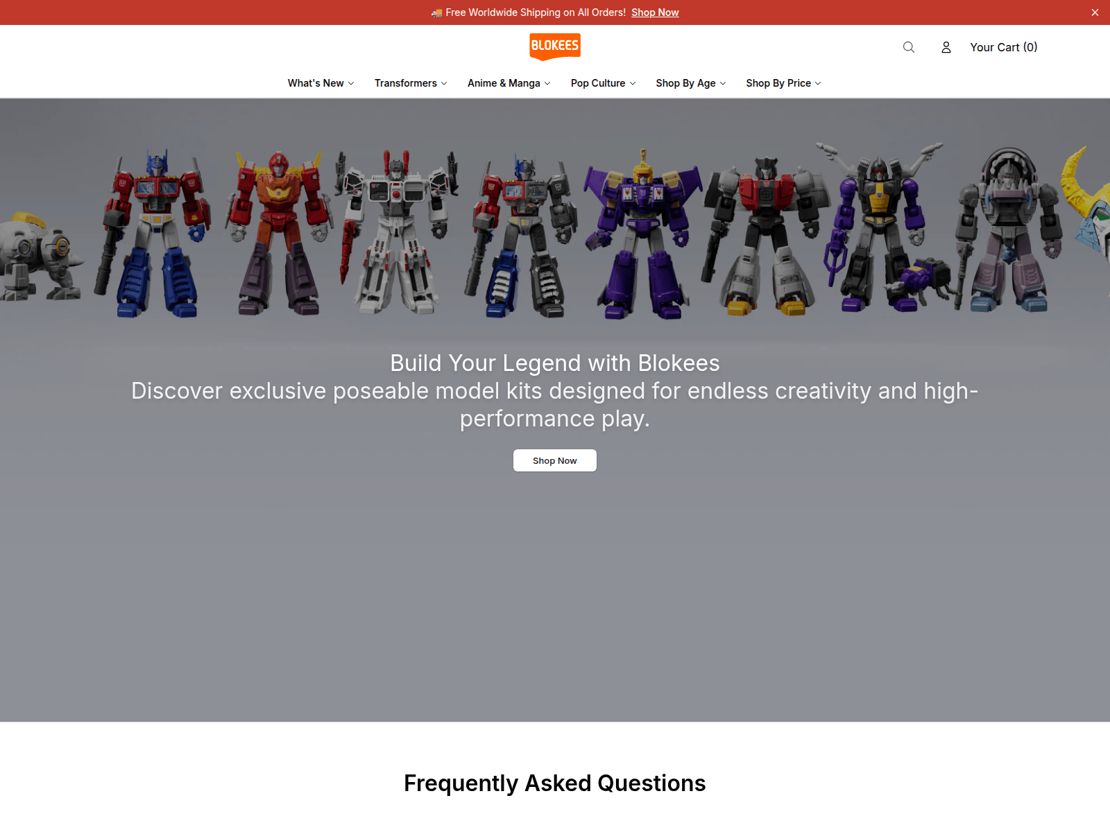 Screenshot of blokeesuniverse.shop