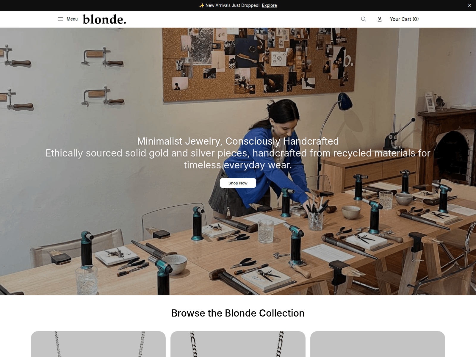 Screenshot of blondeboutique.shop