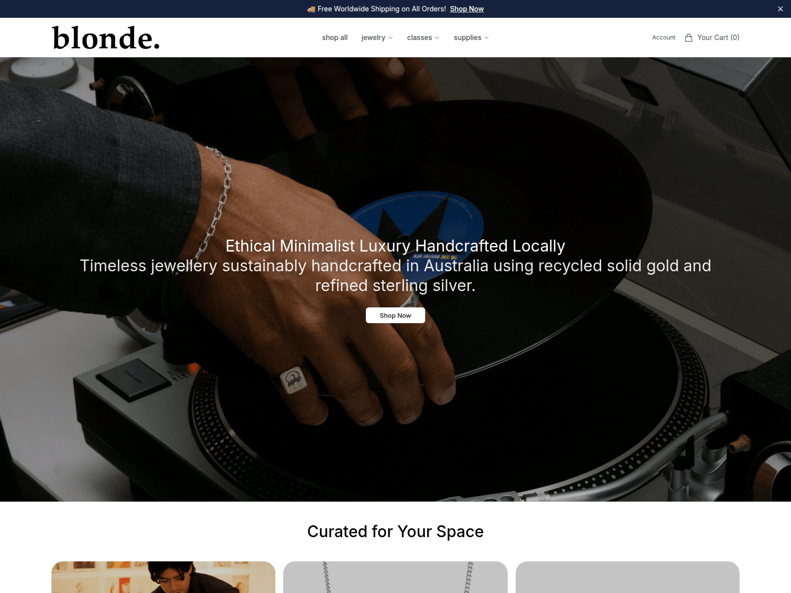 Screenshot of blondestore.shop
