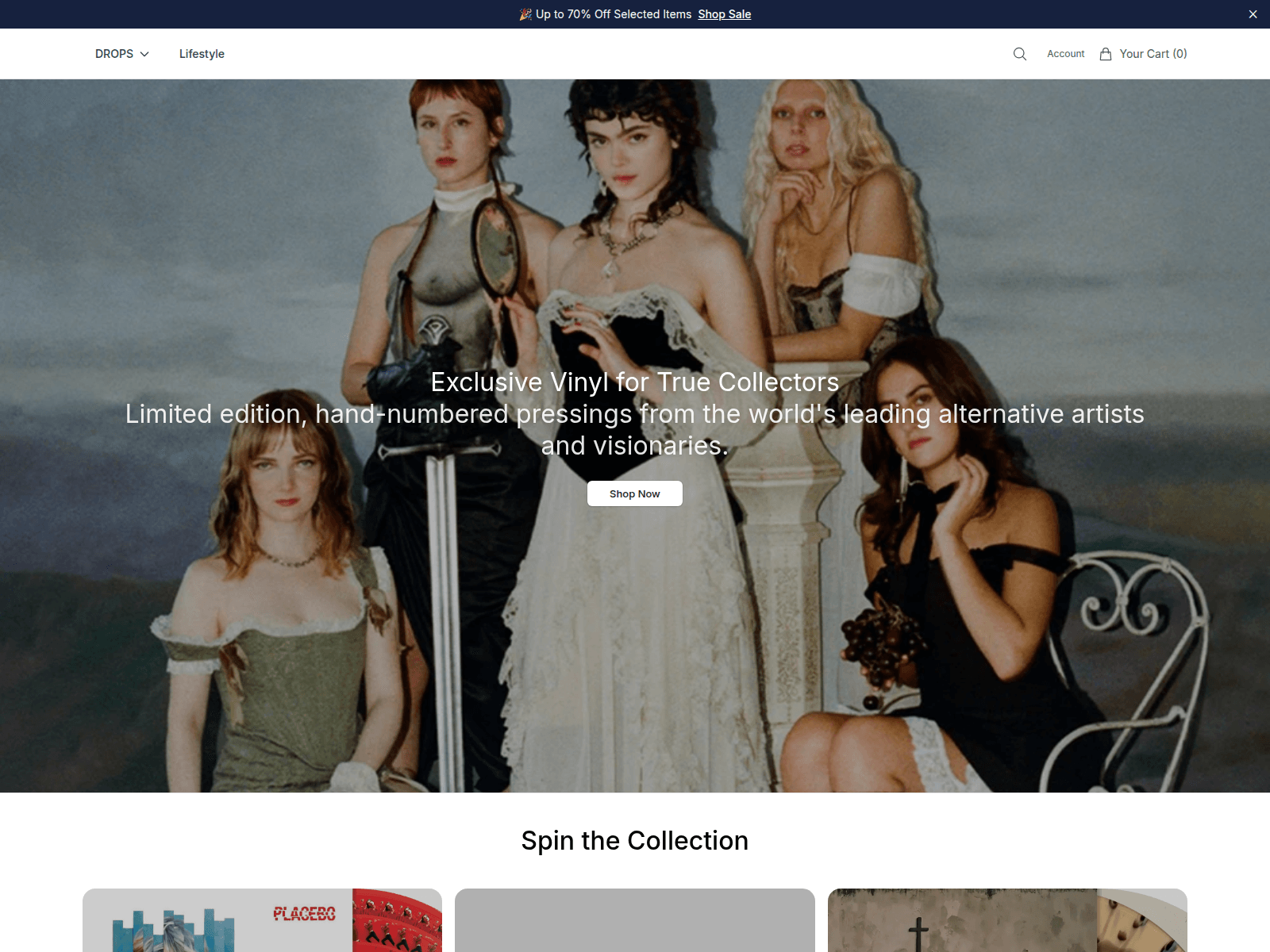 Screenshot of bloodrecordsclub.shop