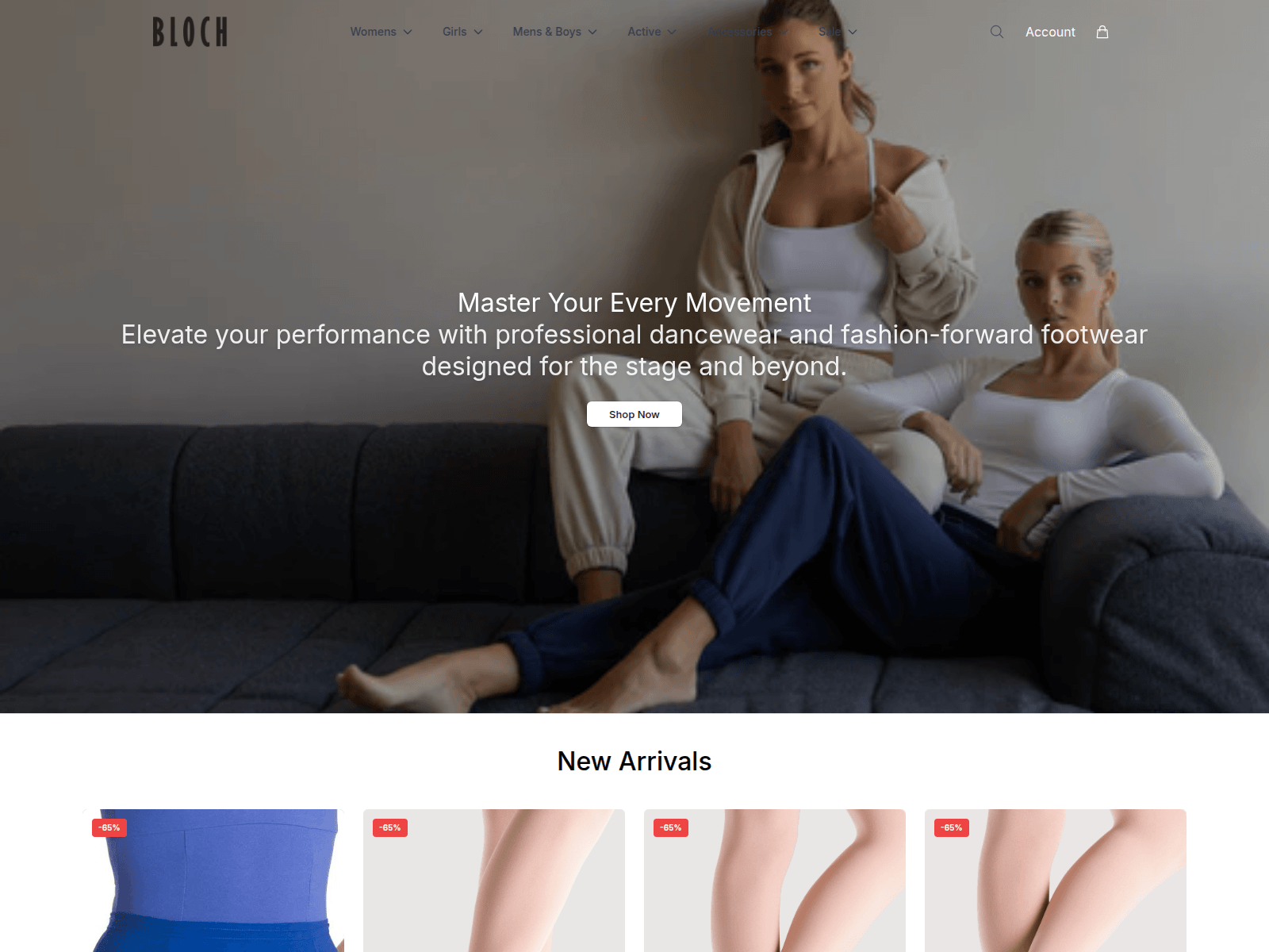 Screenshot of blochstyle.shop