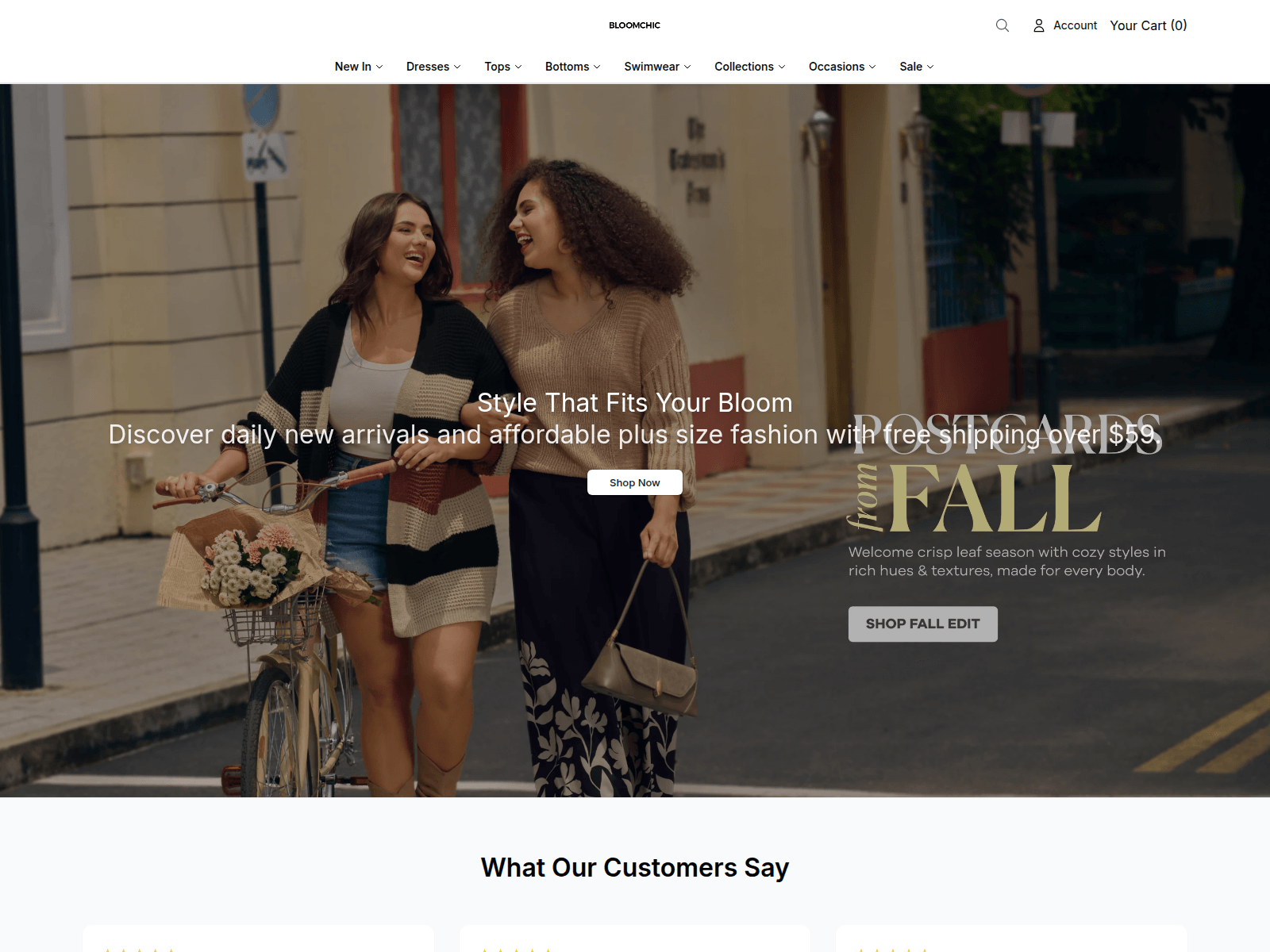 Screenshot of bloomchicstyle.shop