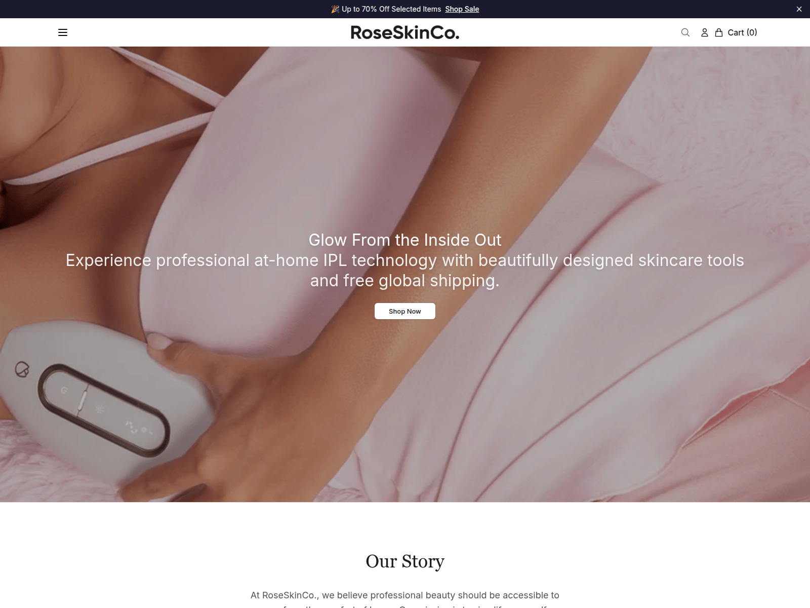Screenshot of bloomradiance.shop