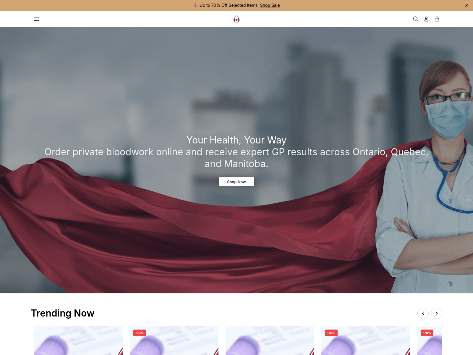 Screenshot of bloodtestscanadahealth.shop