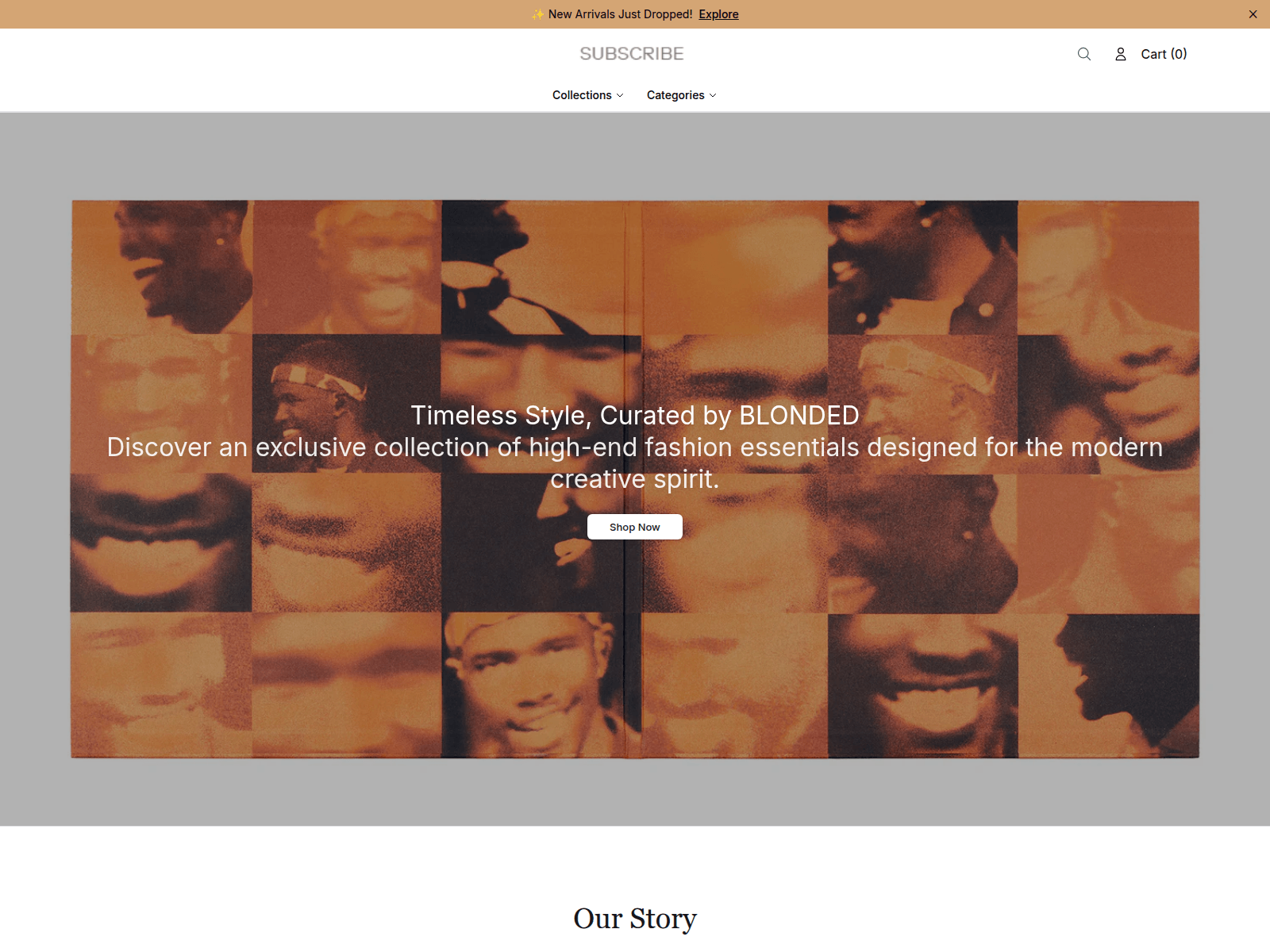 Screenshot of blonselect.shop